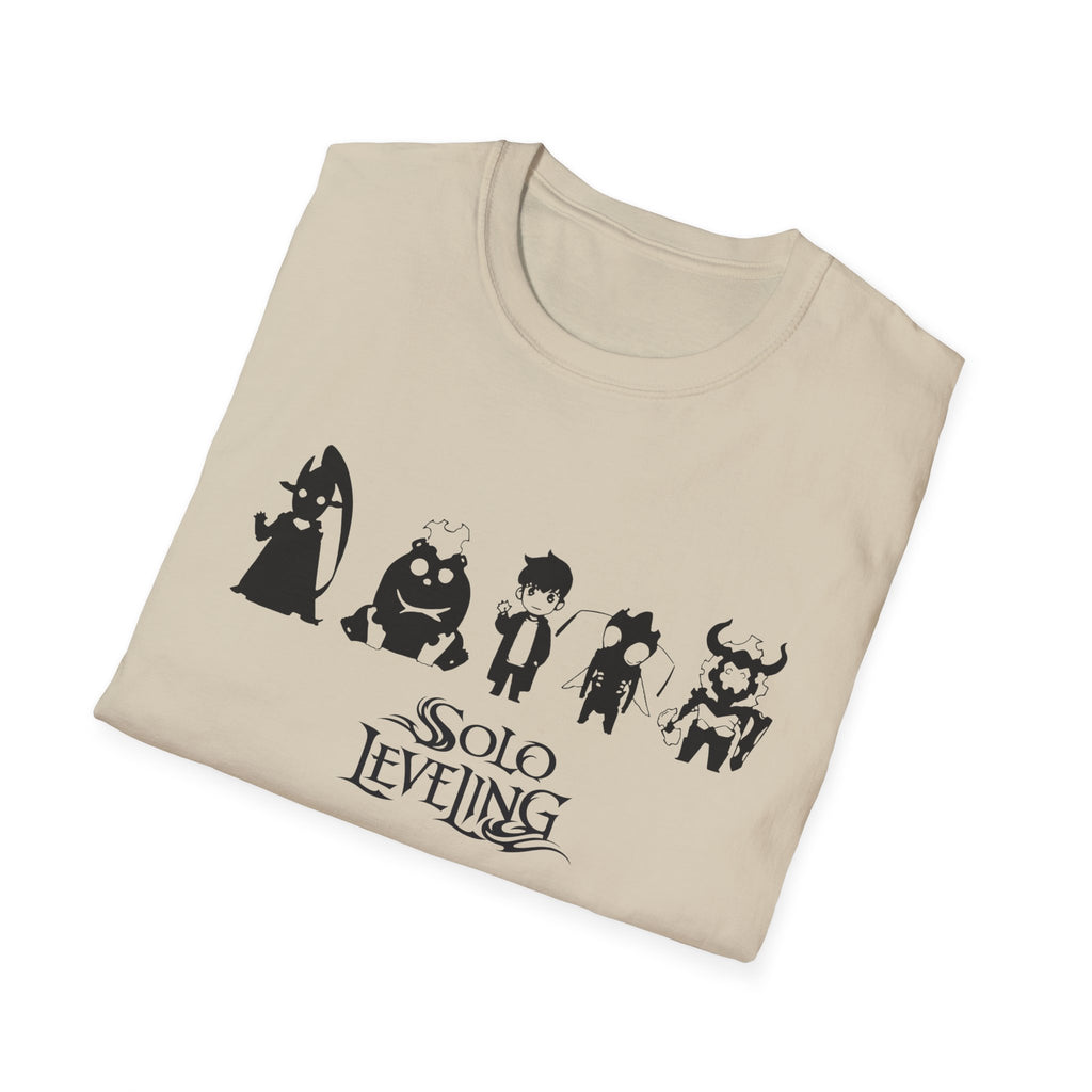 Arise Sung Jinwoo & Friend T-Shirt, Solo Leveling Anime Shirt, Shadow Monarch Graphic Tee, Japanese Manga Otaku Gift, Webtoon Fan Apparel