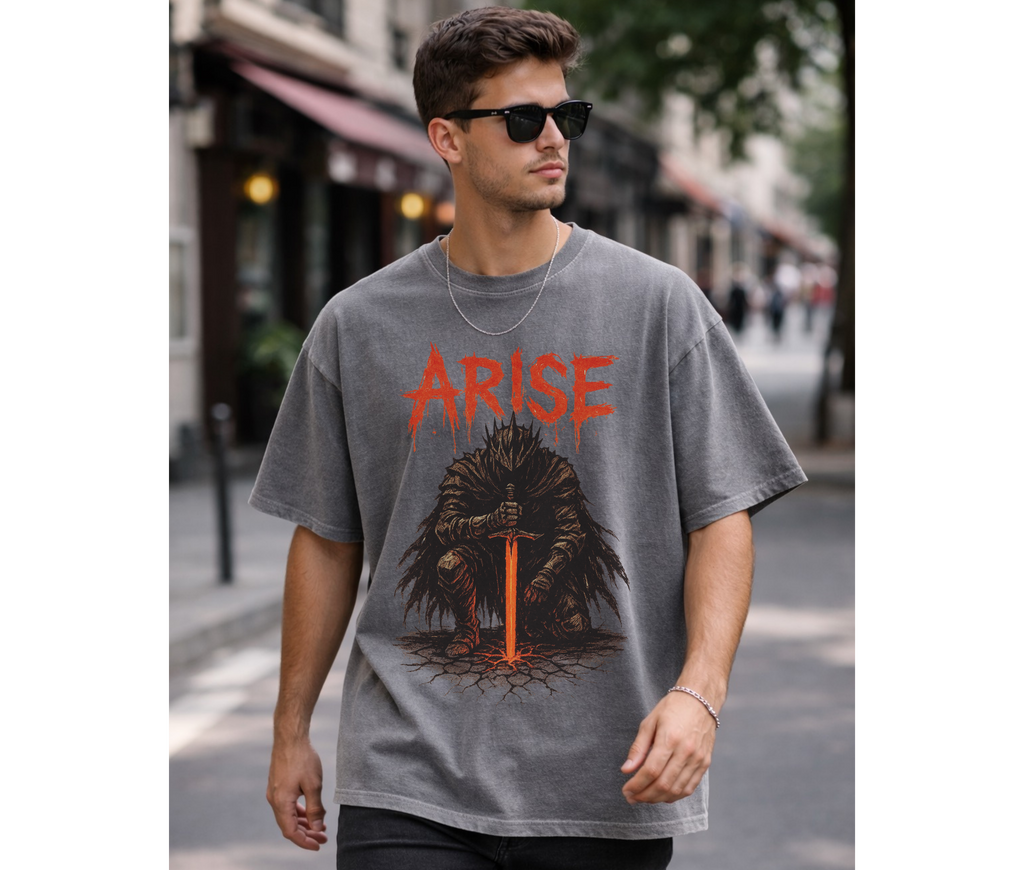 Shadow Monarch Arise – Dark Anime Streetwear Tee