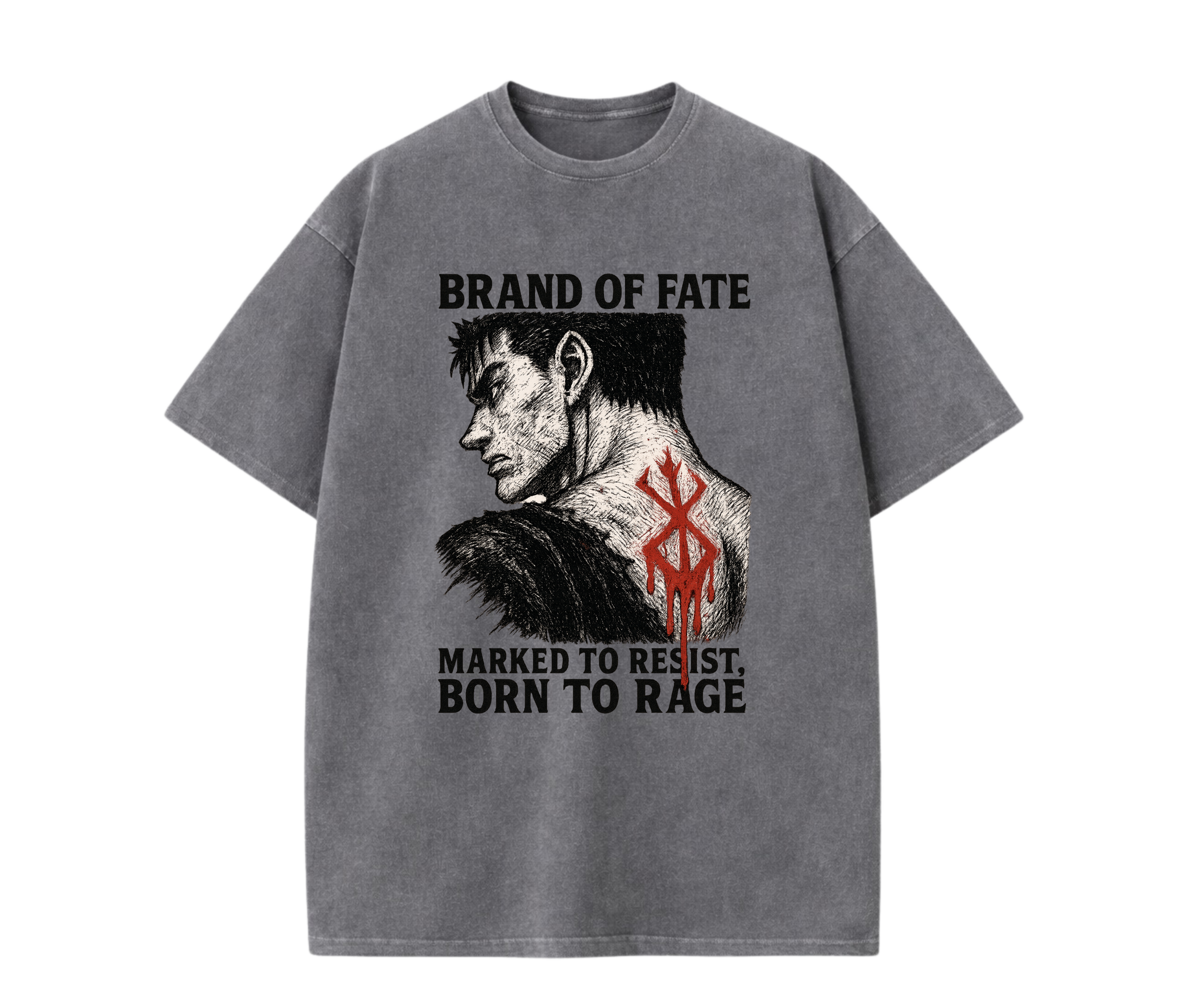 Brand of Fate – Dark Fantasy Anime Streetwear Tee