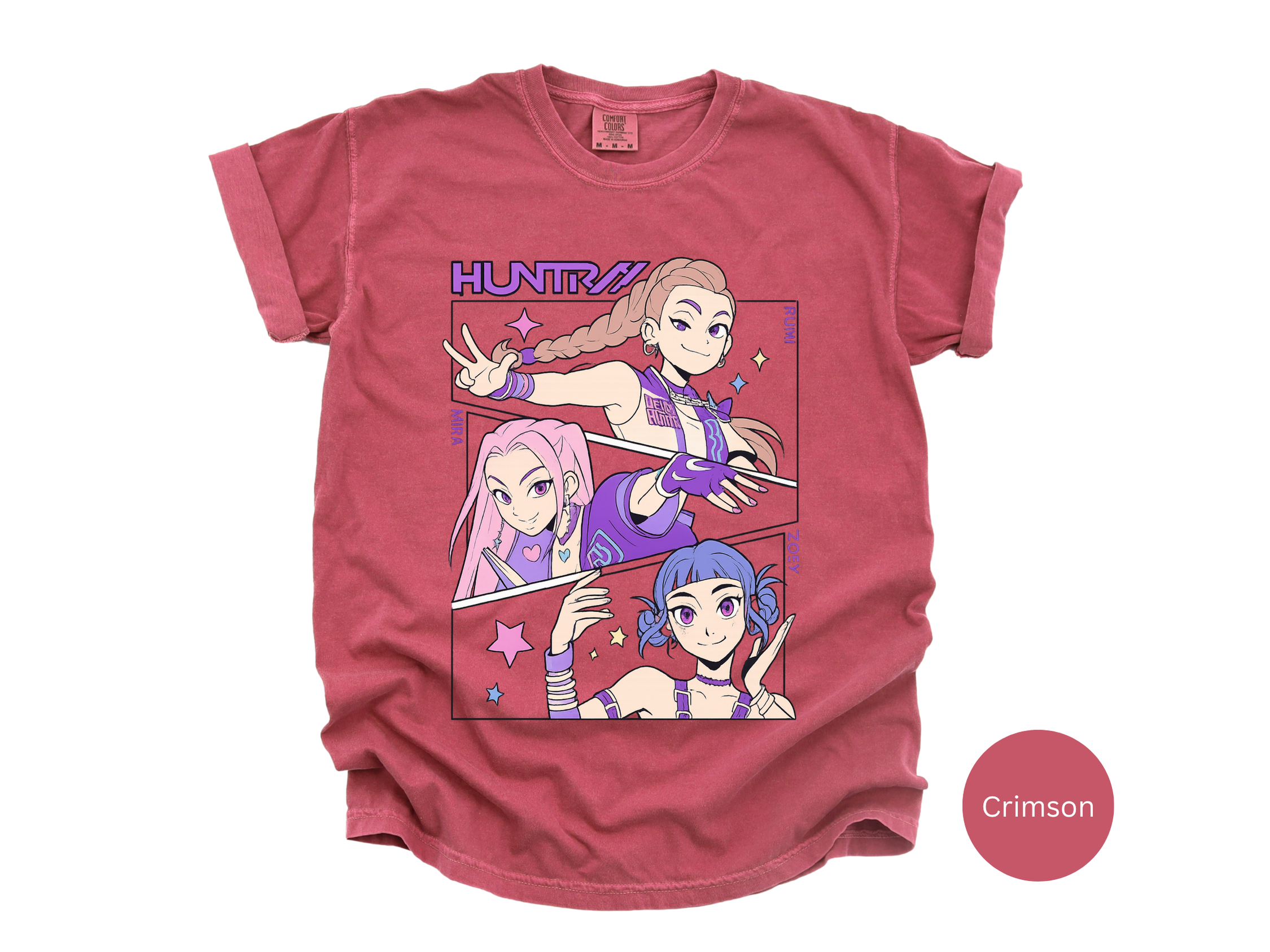 Kpop Music Demon Hunters Shirt, Anime Slayer Aesthetic Tee, Comfort Colors Idol Graphic T-Shirt, Gift for Kpop and Anime Fans