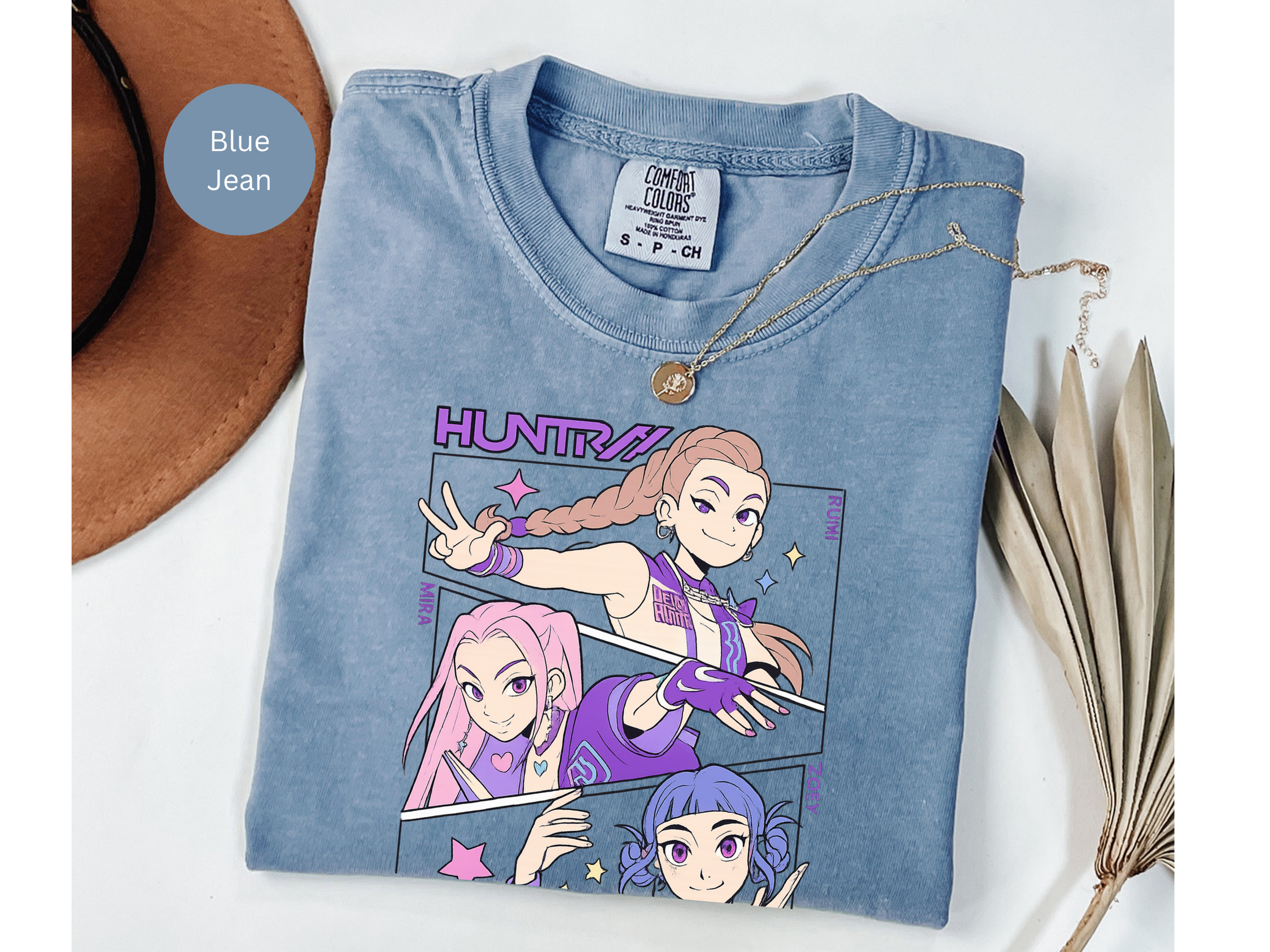 Kpop Music Demon Hunters Shirt, Anime Slayer Aesthetic Tee, Comfort Colors Idol Graphic T-Shirt, Gift for Kpop and Anime Fans