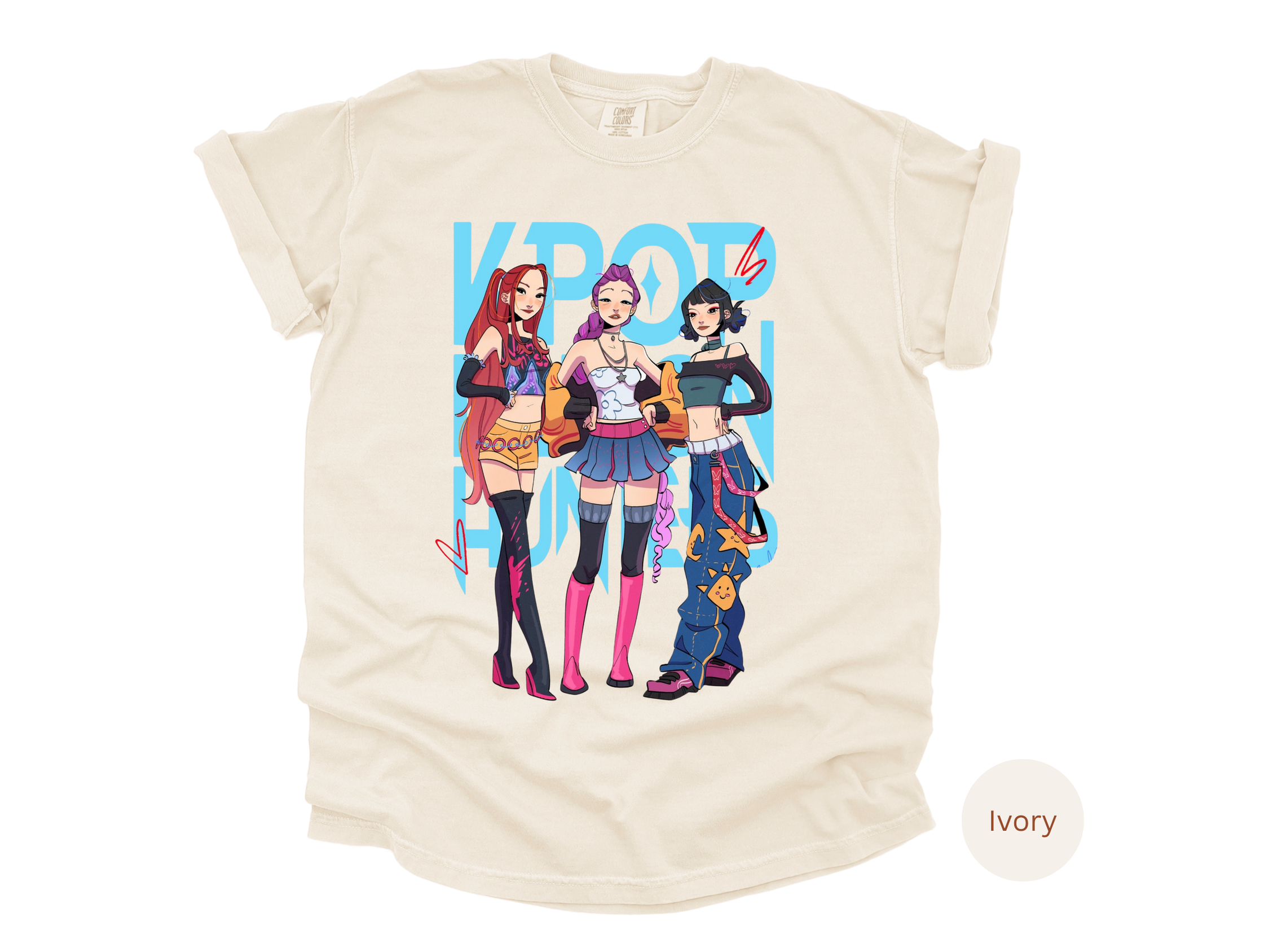 Kpop Anime Demon Hunter Aesthetic T-shirt
