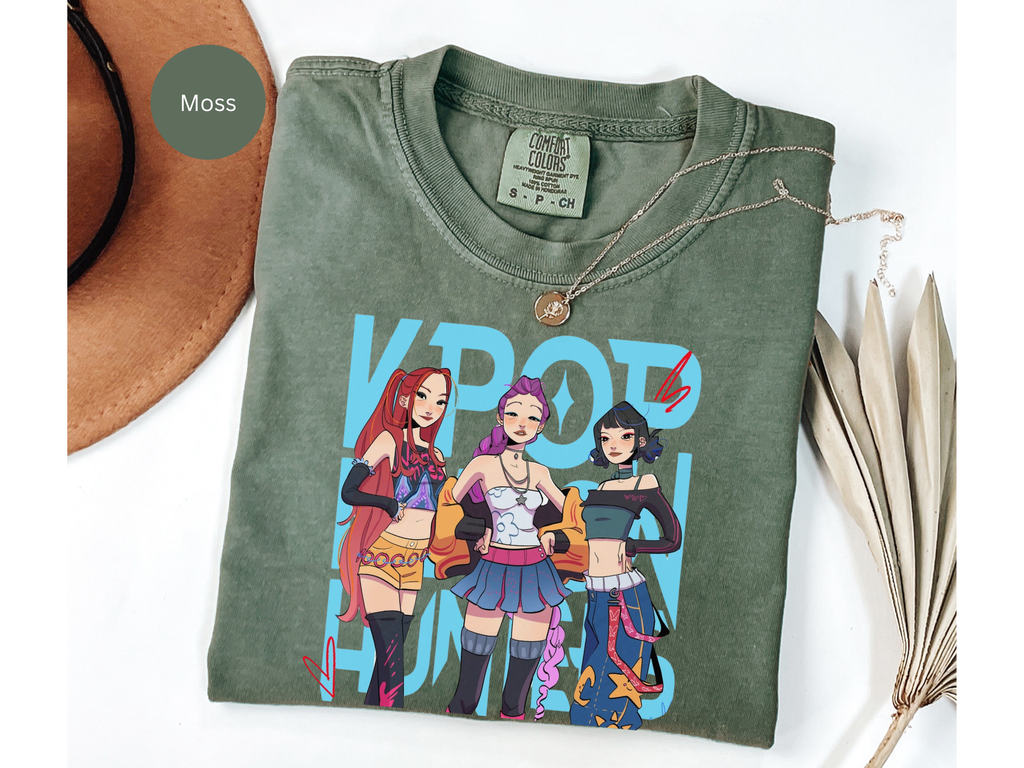 Kpop Anime Demon Hunter Aesthetic T-shirt