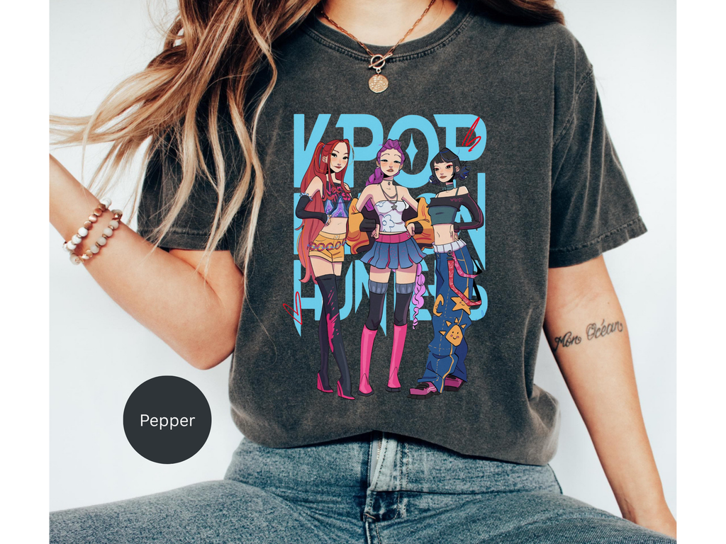 Kpop Anime Demon Hunter Aesthetic T-shirt