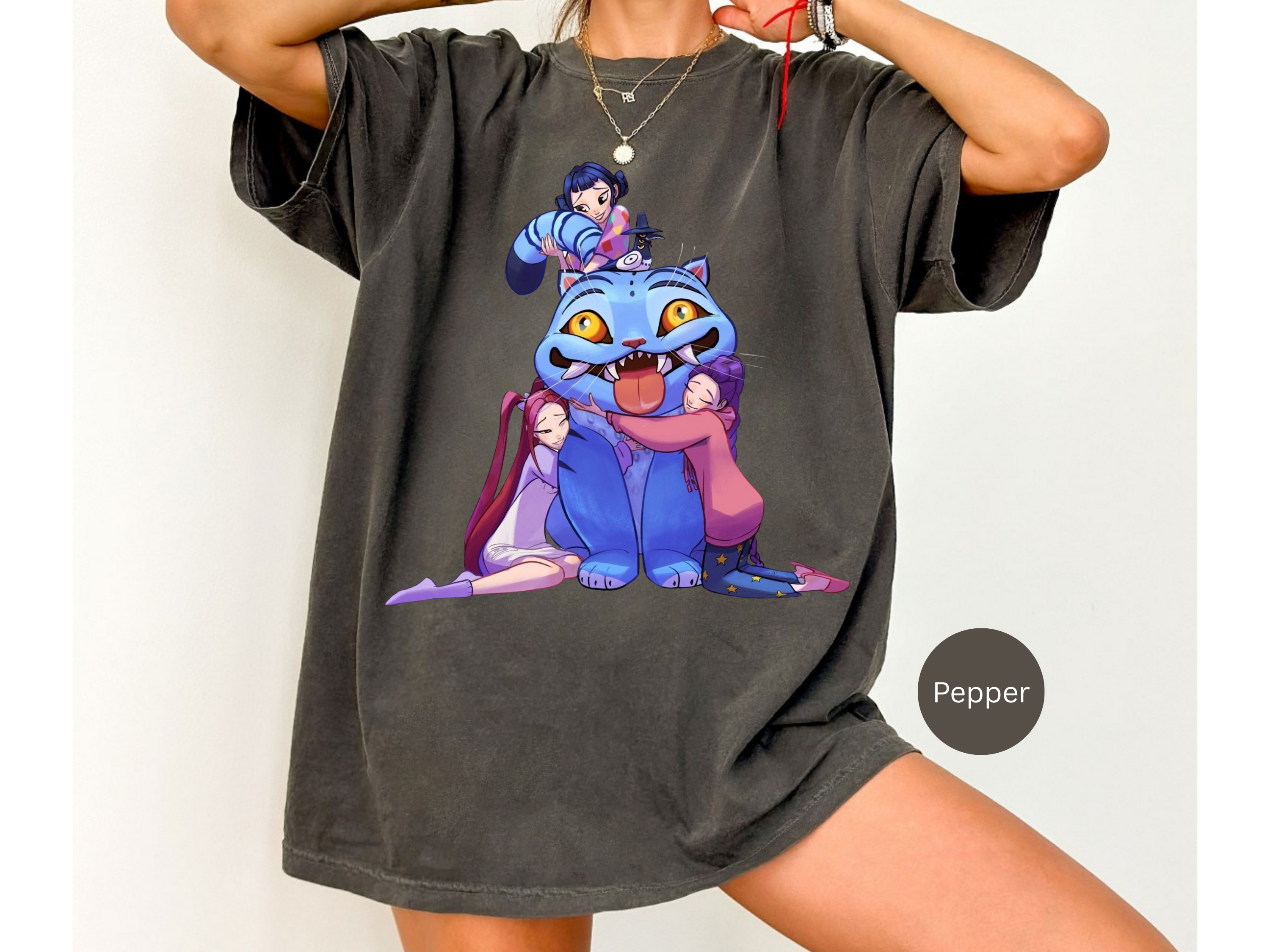 Kpop Music Demon Hunters Shirt, Anime Slayer Aesthetic Tee, Comfort Colors Idol Graphic T-Shirt, Gift for Kpop and Anime Fans