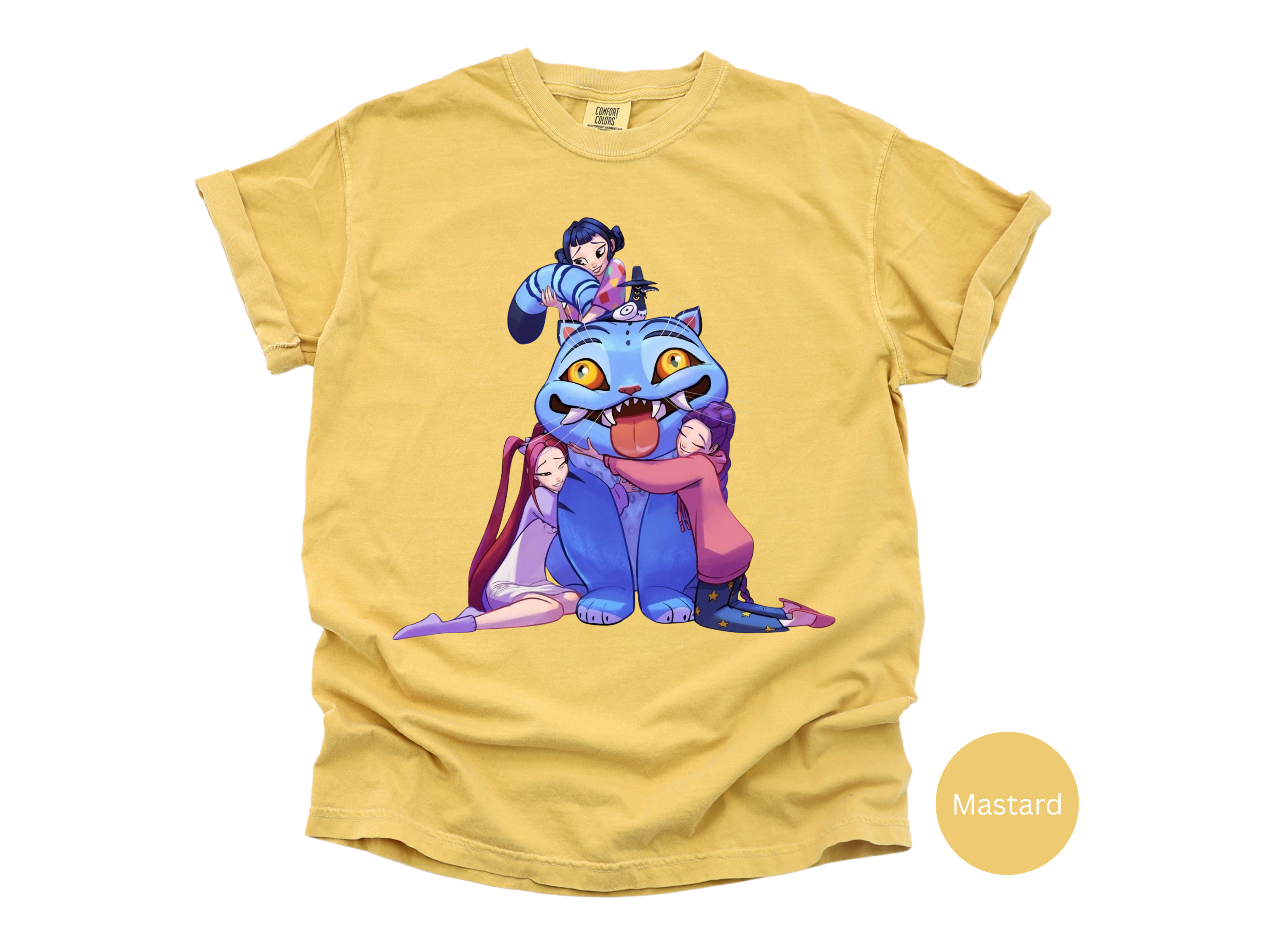 Kpop Music Demon Hunters Shirt, Anime Slayer Aesthetic Tee, Comfort Colors Idol Graphic T-Shirt, Gift for Kpop and Anime Fans