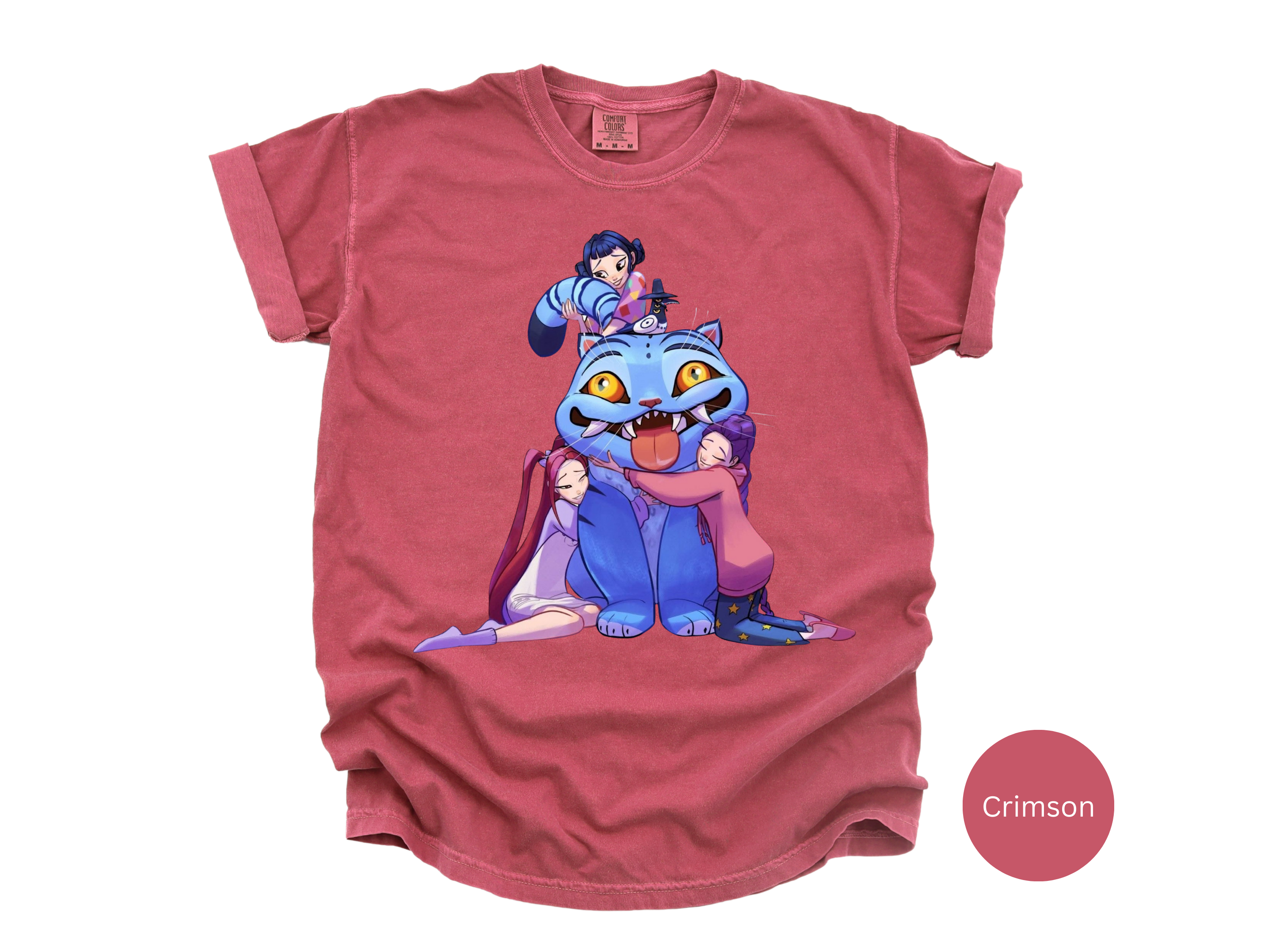 Kpop Music Demon Hunters Shirt, Anime Slayer Aesthetic Tee, Comfort Colors Idol Graphic T-Shirt, Gift for Kpop and Anime Fans