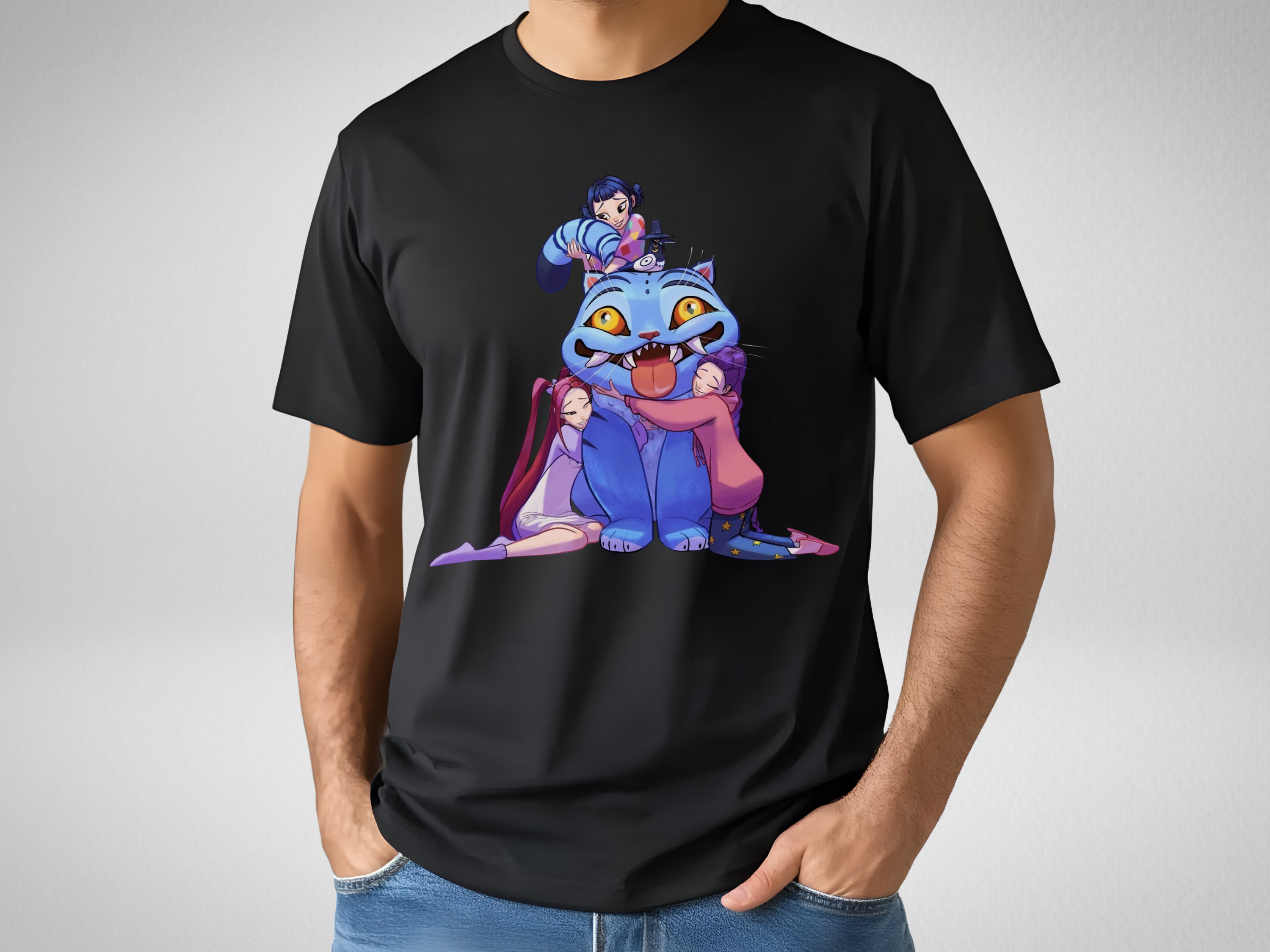 Kpop Music Demon Hunters Shirt, Anime Slayer Aesthetic Tee, Comfort Colors Idol Graphic T-Shirt, Gift for Kpop and Anime Fans