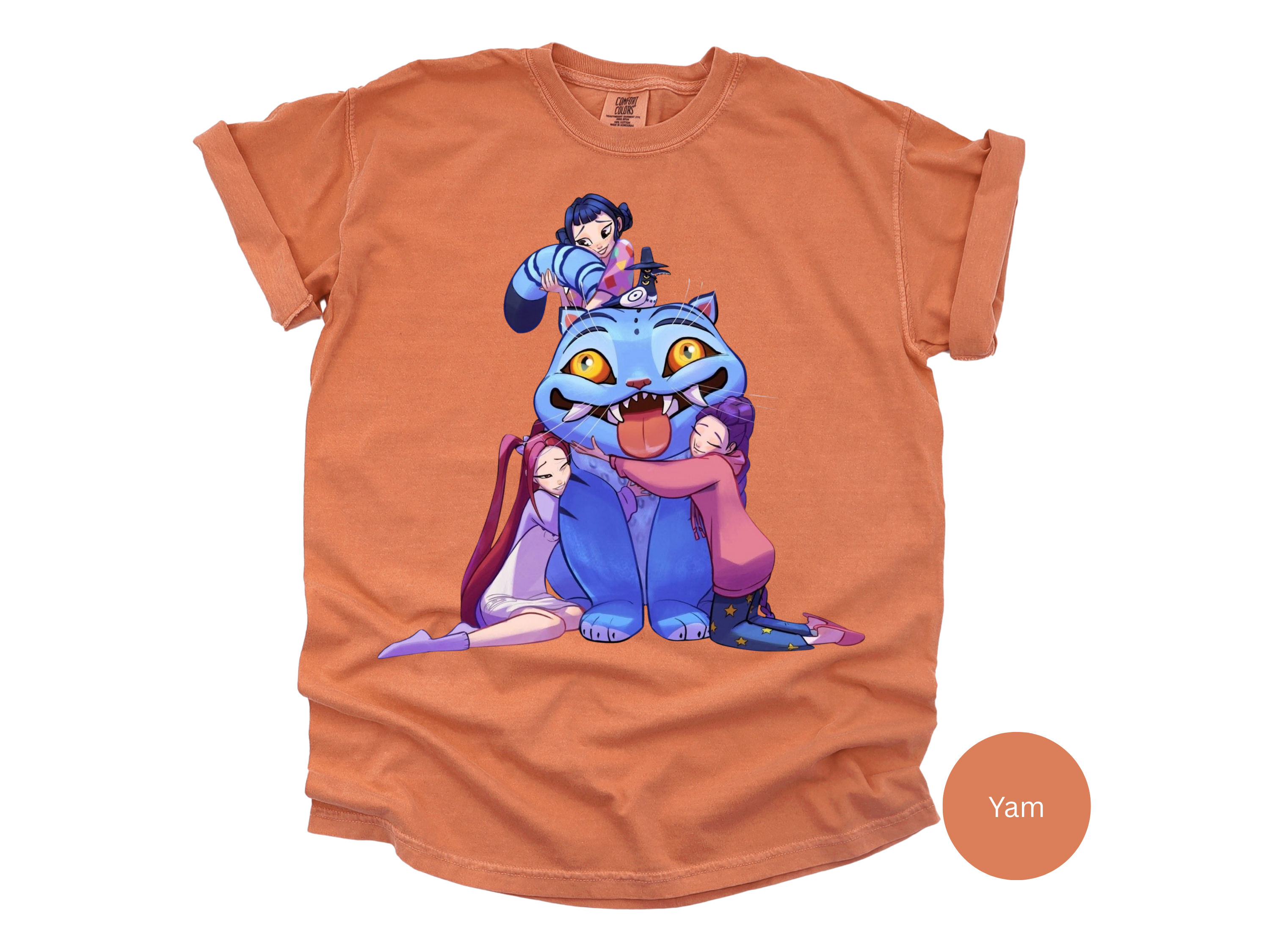 Kpop Music Demon Hunters Shirt, Anime Slayer Aesthetic Tee, Comfort Colors Idol Graphic T-Shirt, Gift for Kpop and Anime Fans