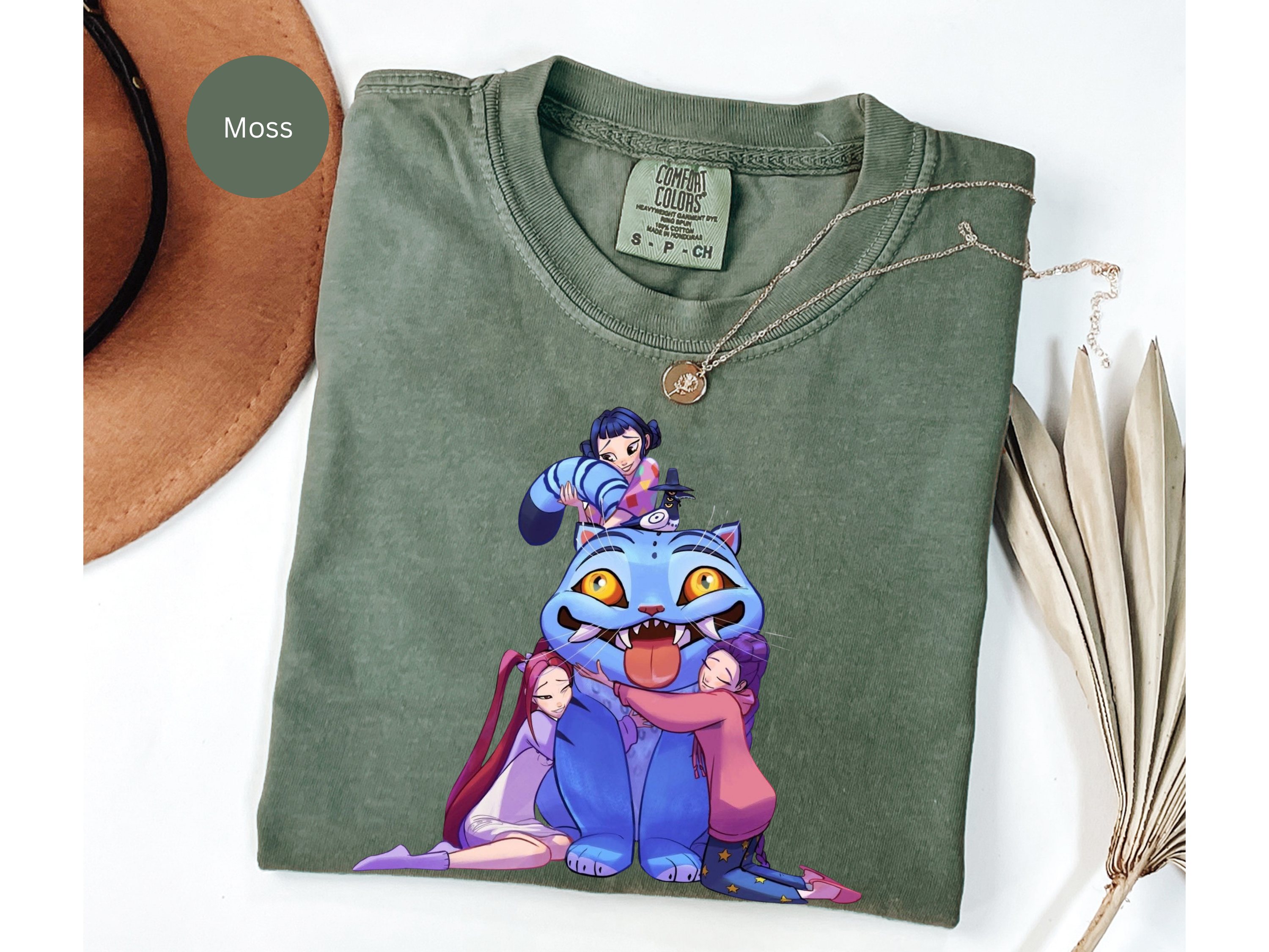 Kpop Music Demon Hunters Shirt, Anime Slayer Aesthetic Tee, Comfort Colors Idol Graphic T-Shirt, Gift for Kpop and Anime Fans