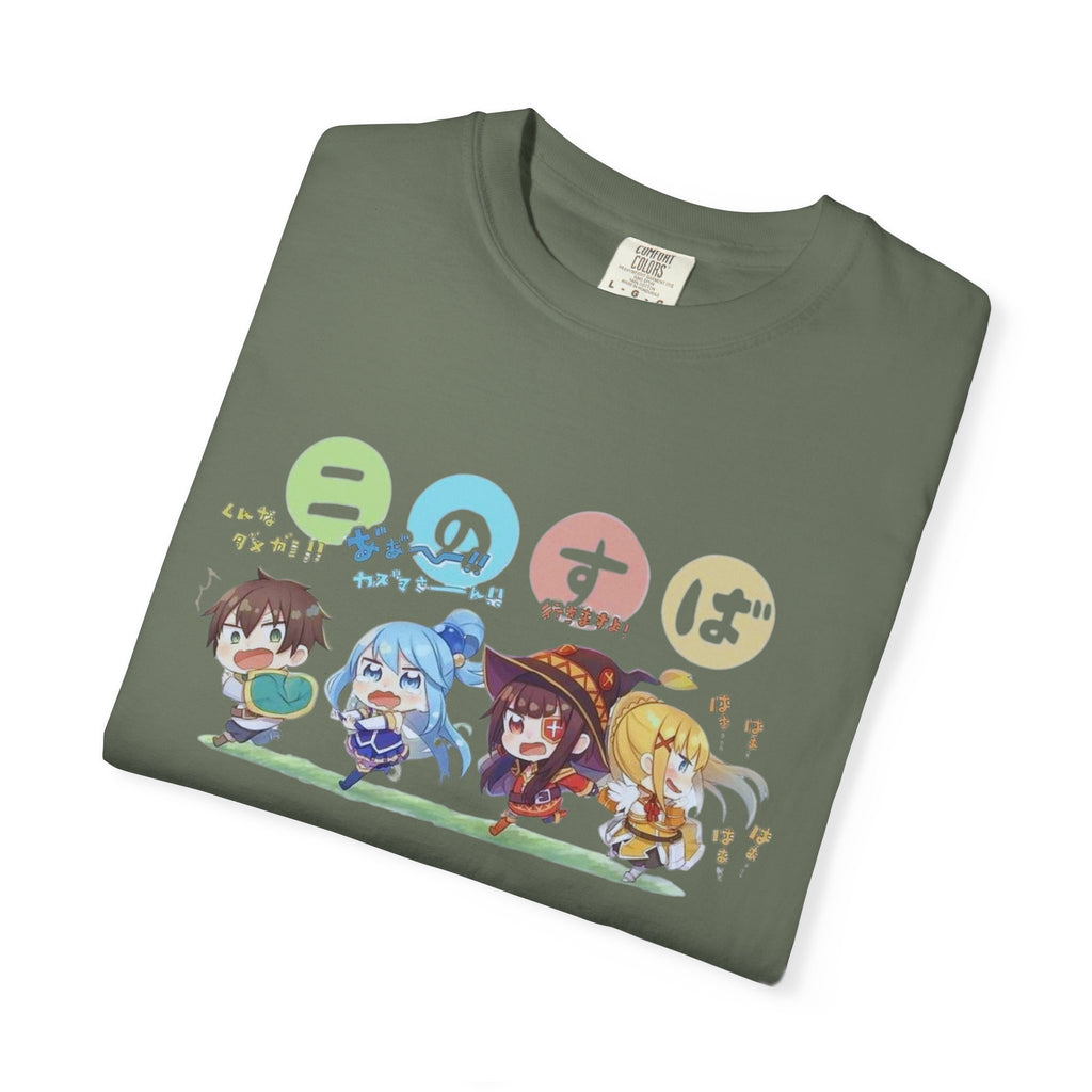 KonoSuba Anime Shirt, Funny Isekai Tee, Megumin Kazuma Aqua Darkness Shirt, Otaku Gift, Unisex Weeb T-Shirt, Comfort Colors Tee
