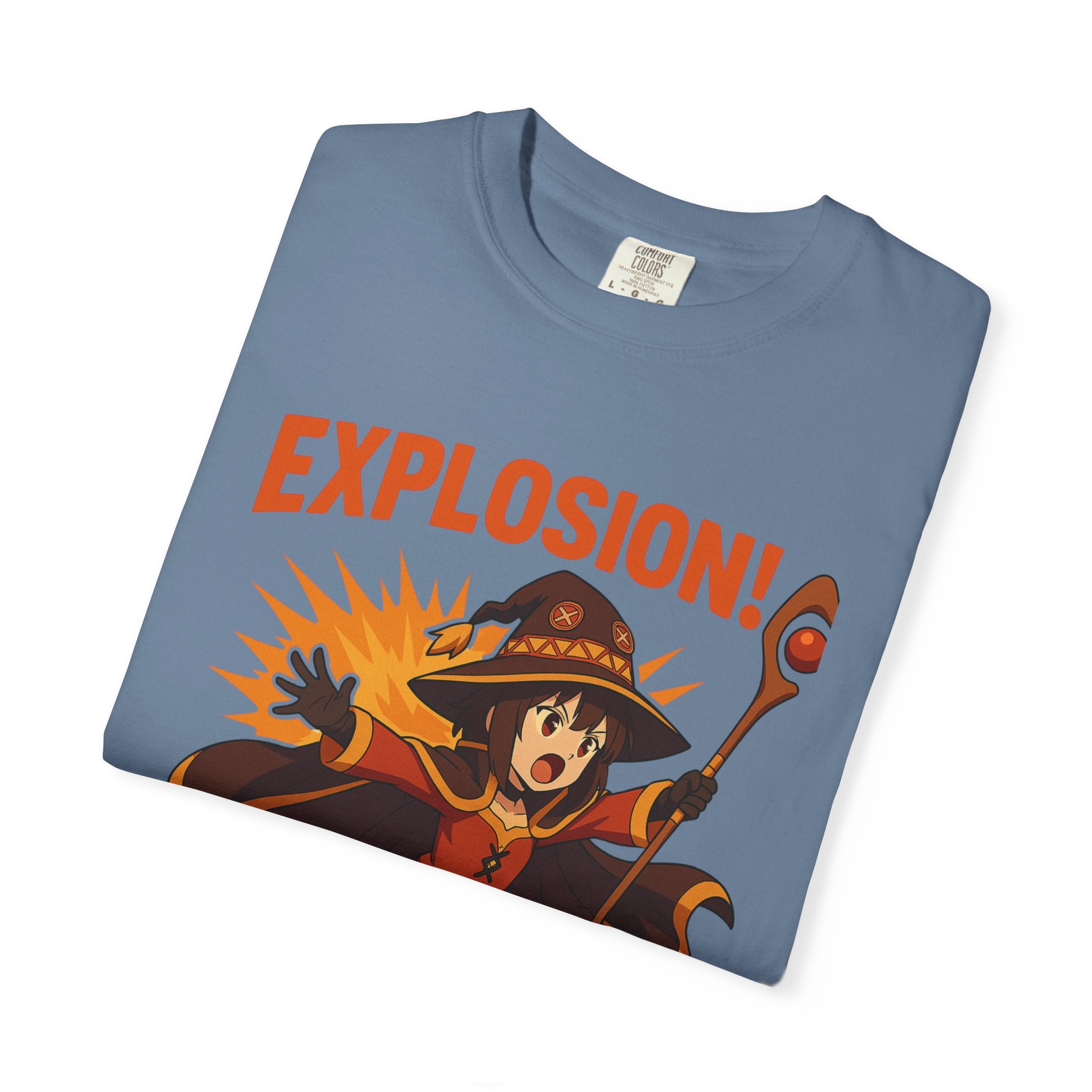 Megumin Explosion Shirt, KonoSuba Anime Tee, Funny Otaku Gift, Comfort Colors Shirt, Chuunibyou Wizard Shirt, Unisex Weeb T-Shirt