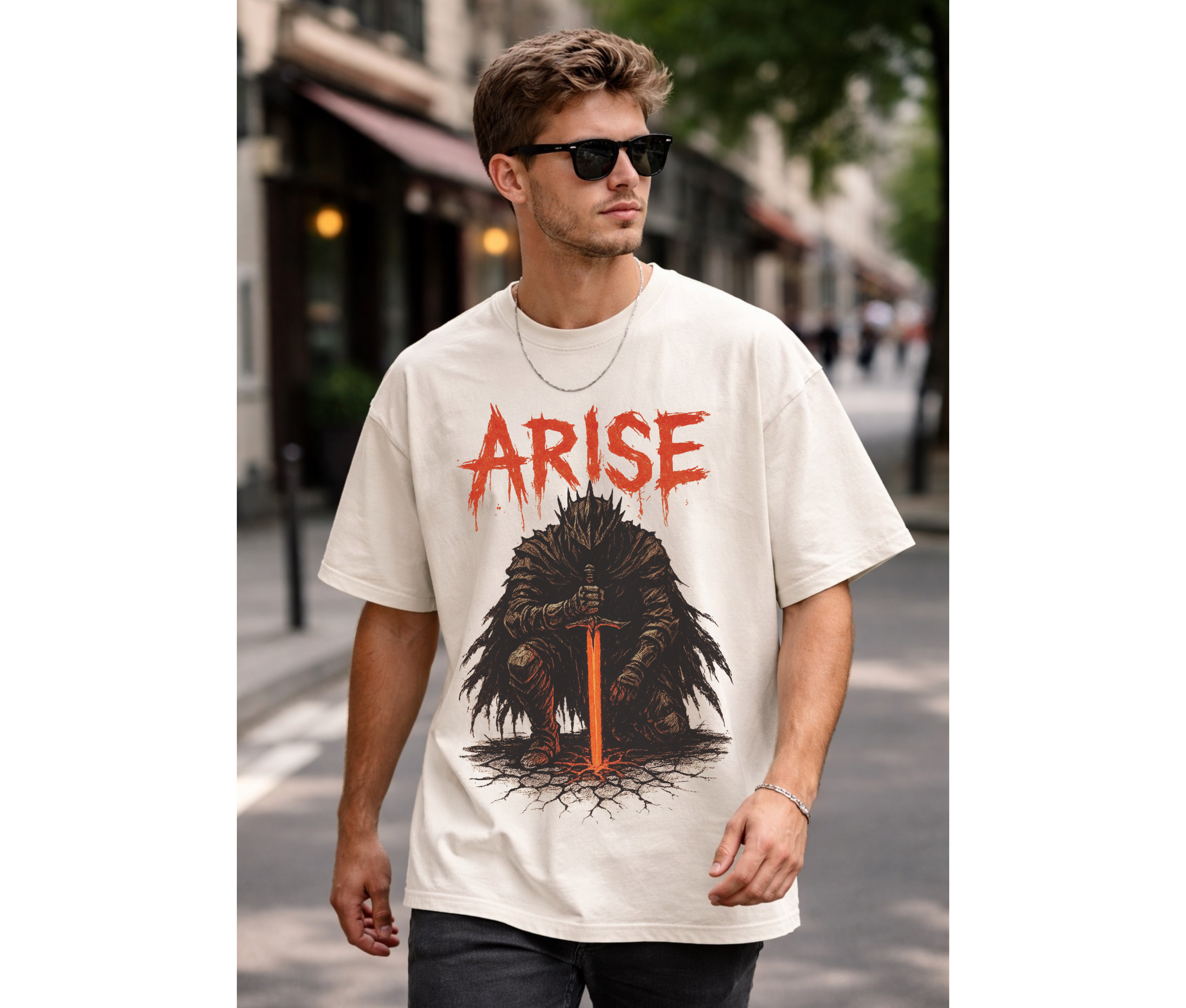 Shadow Monarch Arise – Dark Anime Streetwear Tee