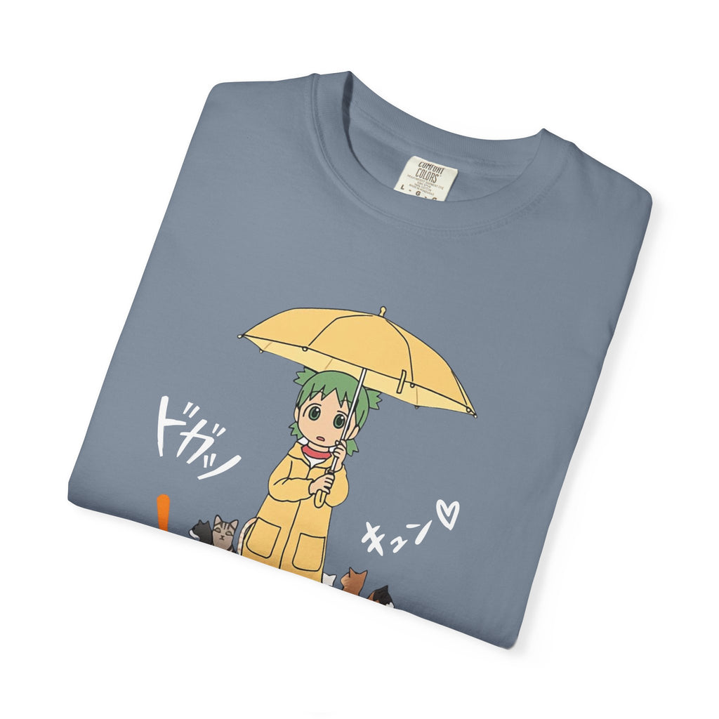 Anime Yotsuba with Cat Graphic T-Shirt