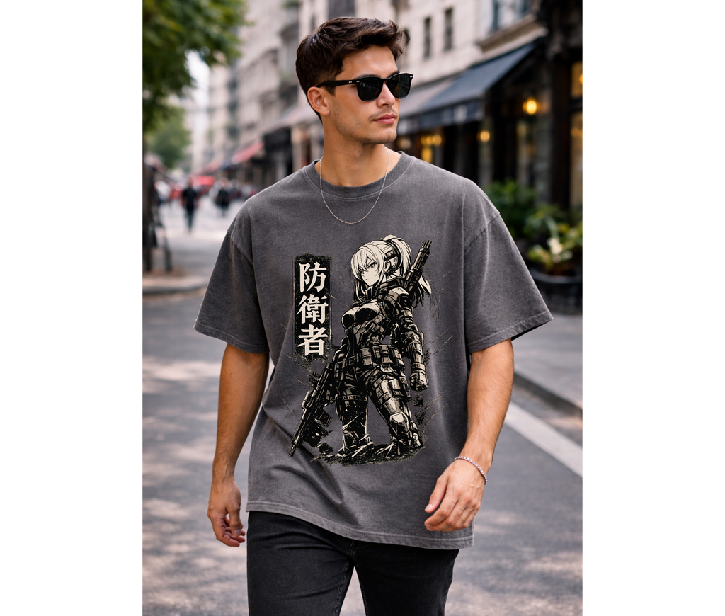 Defender Anime Streetwear Tee (防衛者)