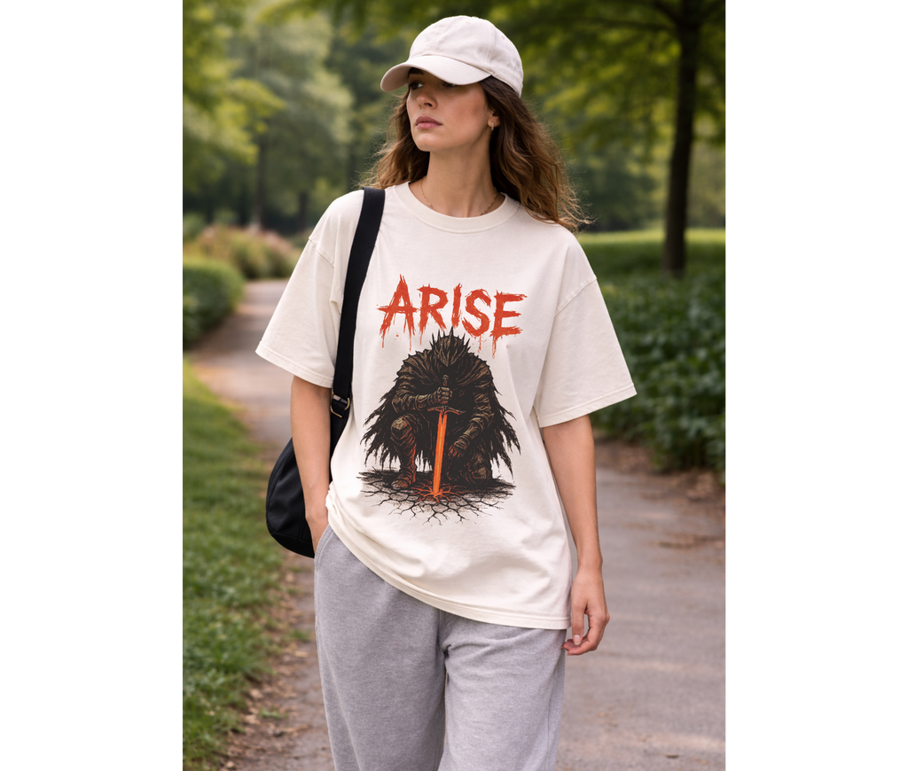 Shadow Monarch Arise – Dark Anime Streetwear Tee