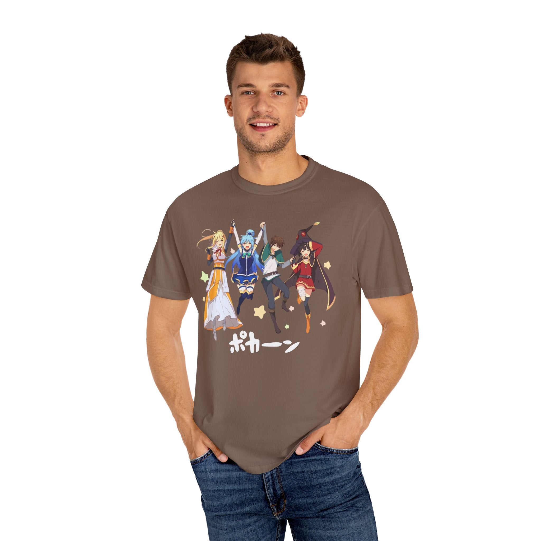 KonoSuba Anime Shirt, Funny Otaku Tee, Megumin Kazuma Aqua Darkness Shirt, Isekai Graphic T-Shirt, Unisex Weeb Gift, Comfort Colors Tee