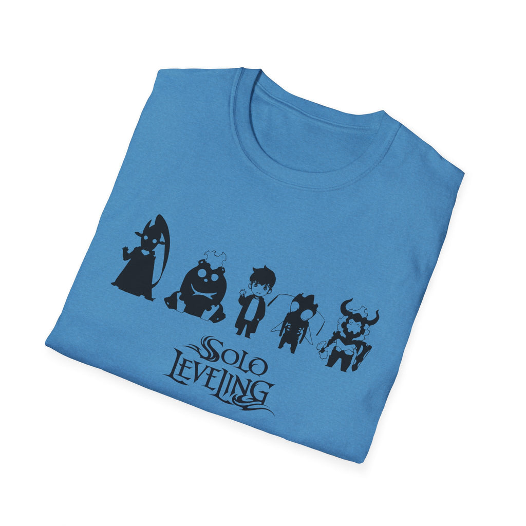 Arise Sung Jinwoo & Friend T-Shirt, Solo Leveling Anime Shirt, Shadow Monarch Graphic Tee, Japanese Manga Otaku Gift, Webtoon Fan Apparel