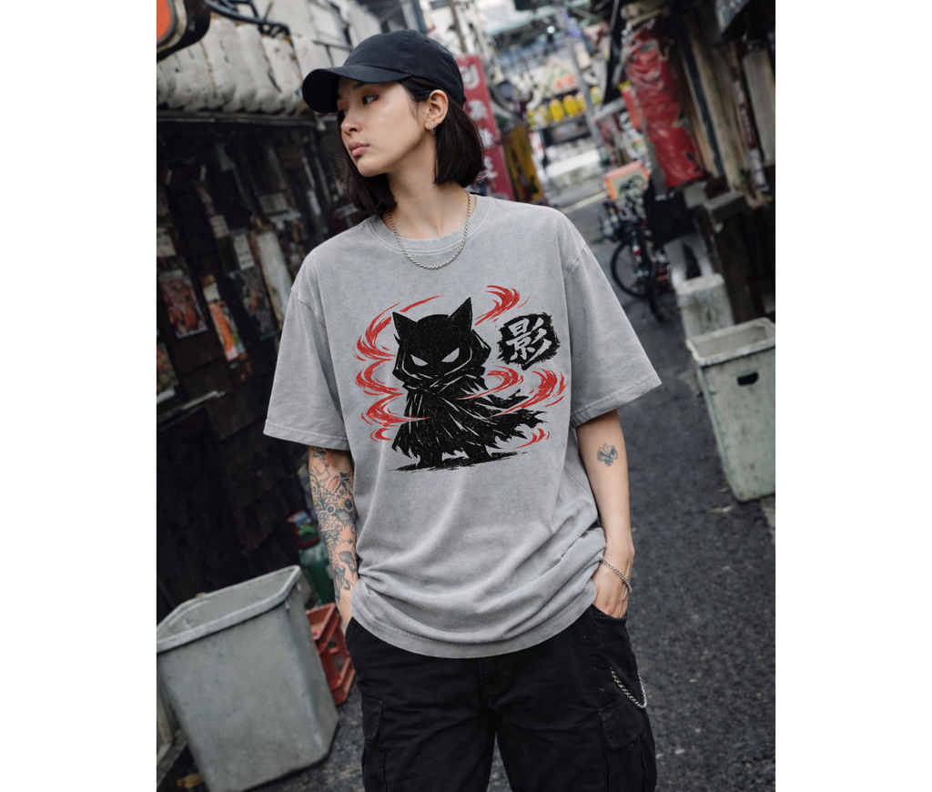 Chibi Shadow Mascot Anime Graphic Tee