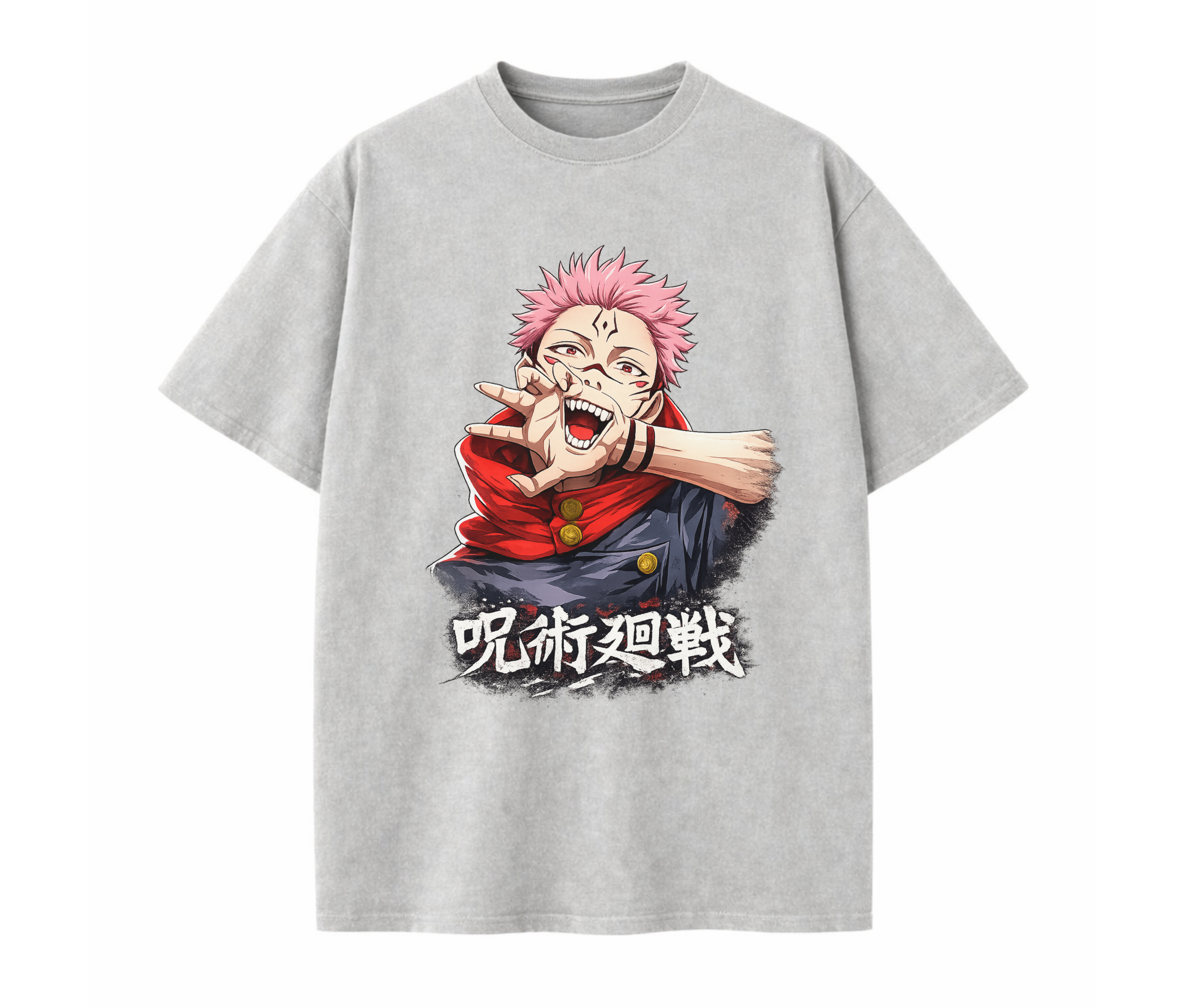 Cursed Sorcerer – Dark Anime Streetwear Oversized T-Shirt