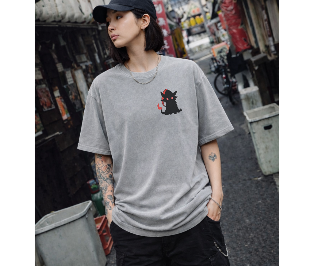 2-Sided Shadow Friends Chibi Anime Graphic T-Shirt