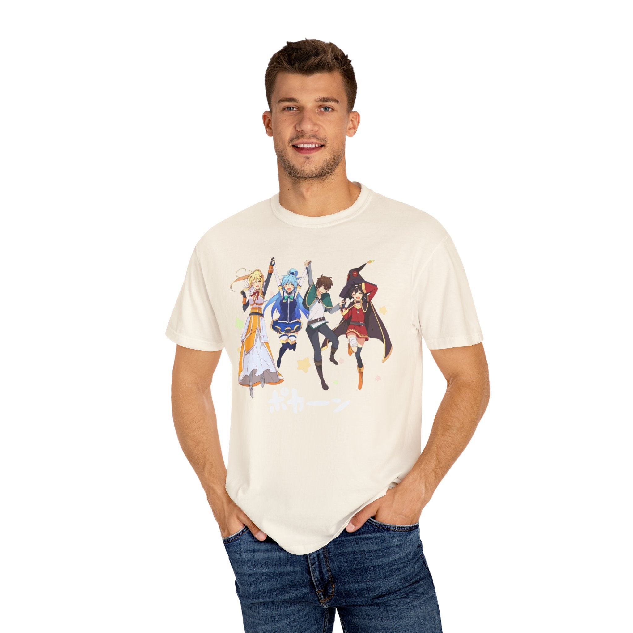 KonoSuba Anime Shirt, Funny Otaku Tee, Megumin Kazuma Aqua Darkness Shirt, Isekai Graphic T-Shirt, Unisex Weeb Gift, Comfort Colors Tee