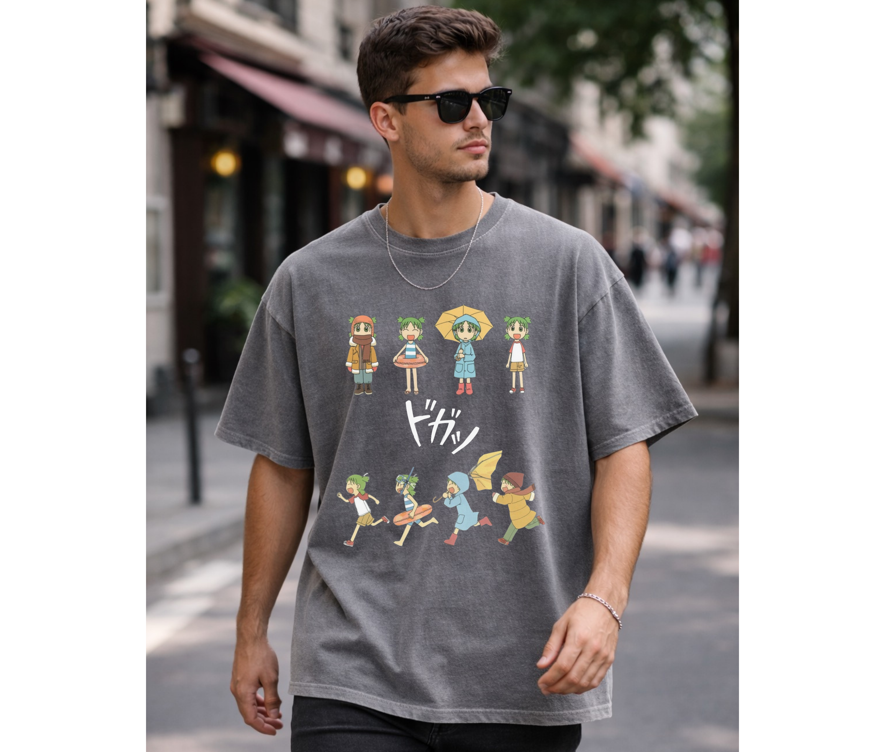 Cute Manga-Inspired Streetwear Graphic T-Shirt | Comfort Colors Tee
