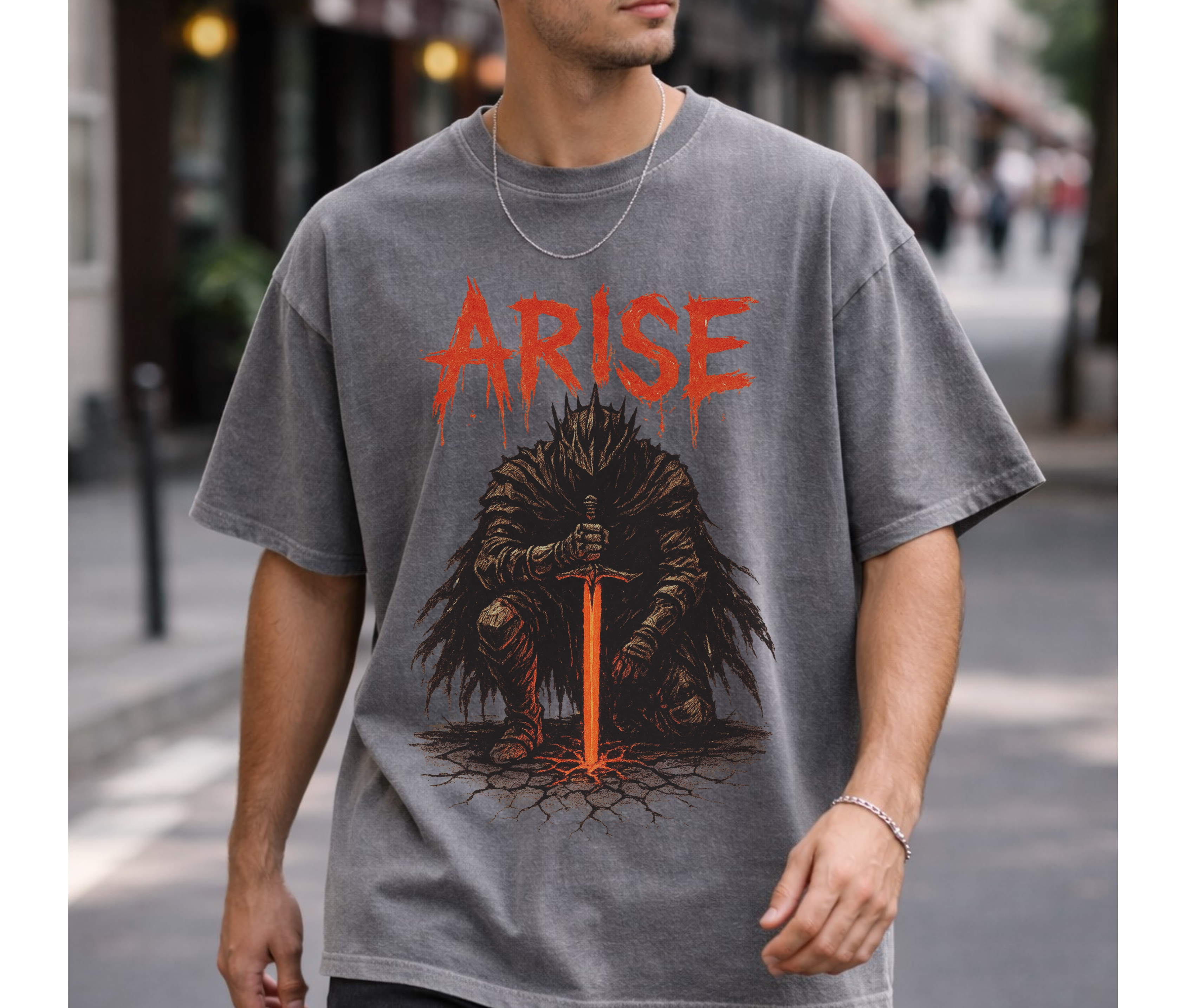 Shadow Monarch Arise – Dark Anime Streetwear Tee