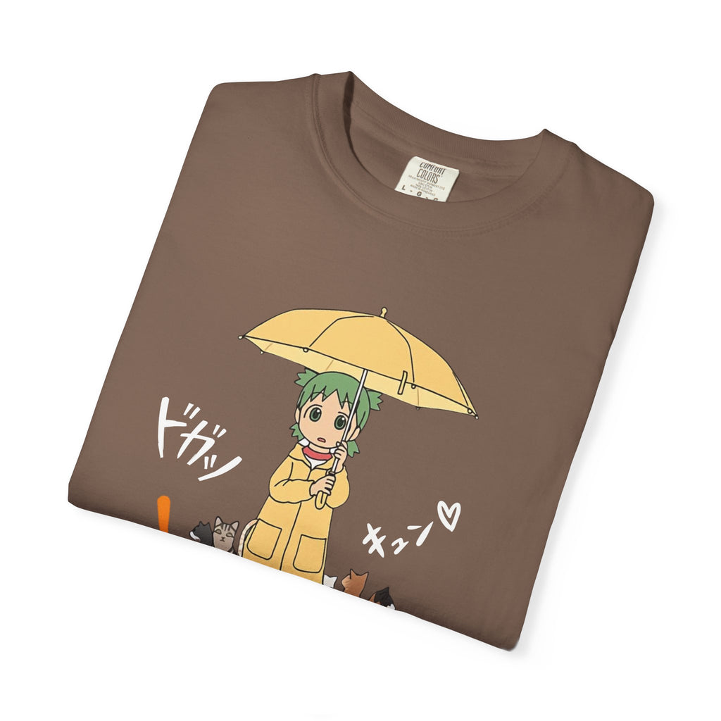Anime Yotsuba with Cat Graphic T-Shirt