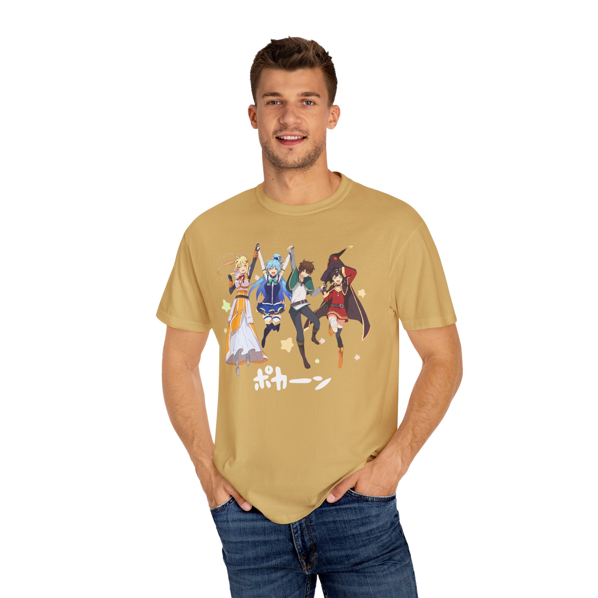 KonoSuba Anime Shirt, Funny Otaku Tee, Megumin Kazuma Aqua Darkness Shirt, Isekai Graphic T-Shirt, Unisex Weeb Gift, Comfort Colors Tee