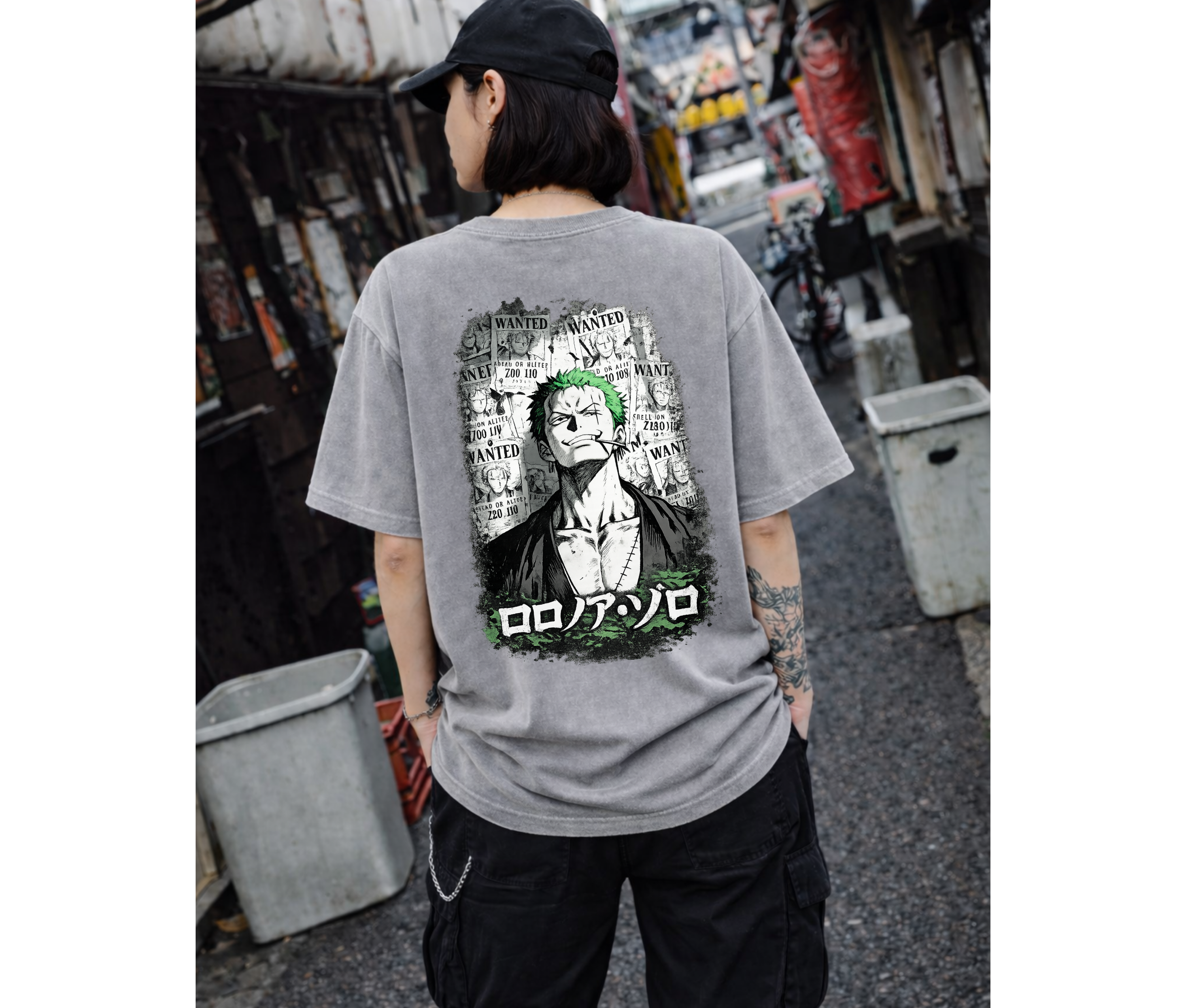 Pirate Wanted – Anime Streetwear Oversized T-Shirt