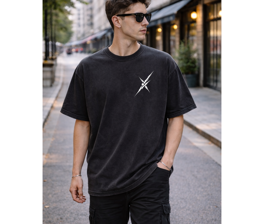 2-Sided Cursed Energy Minimal Tee – Luxury Anime Streetwear Graphic Shirt