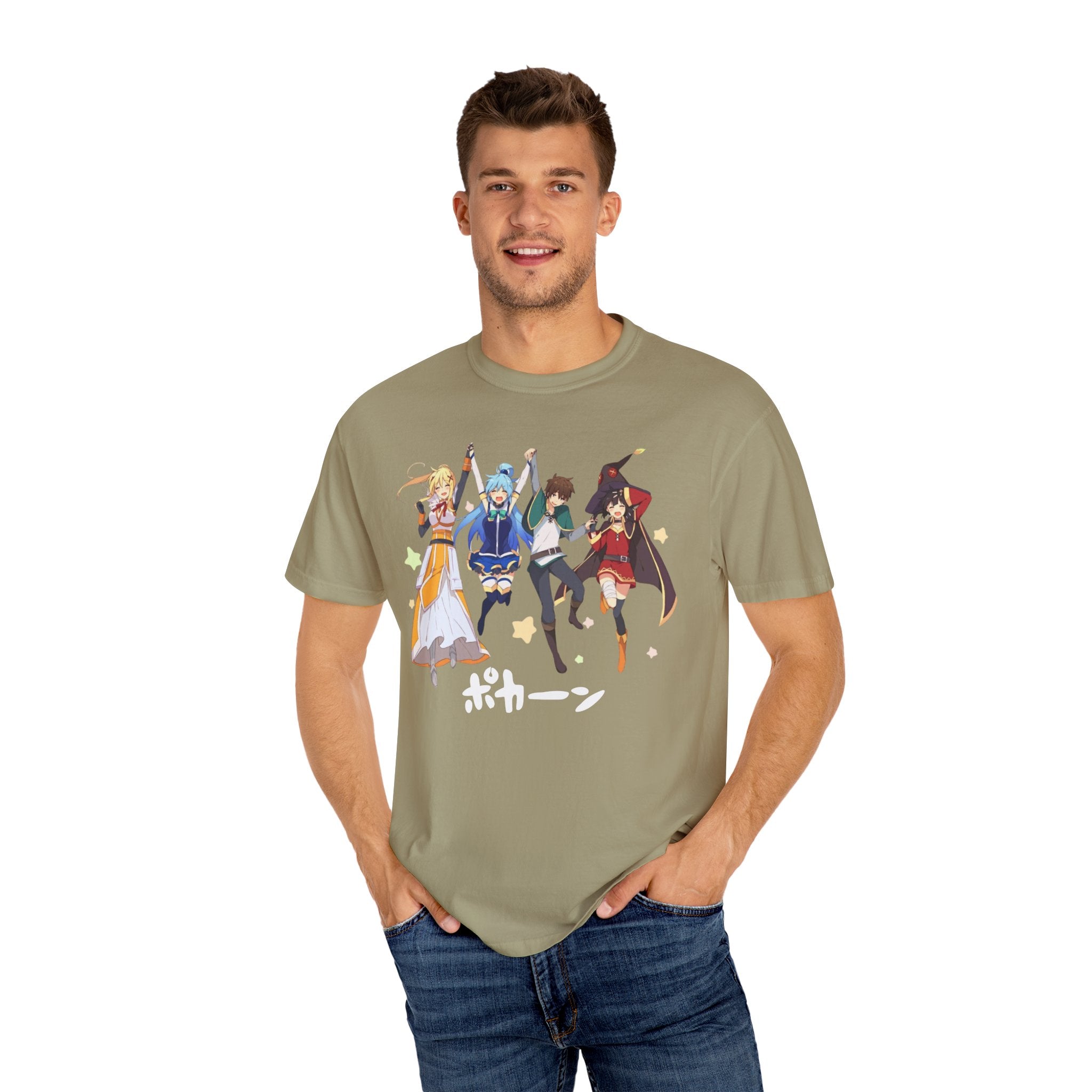KonoSuba Anime Shirt, Funny Otaku Tee, Megumin Kazuma Aqua Darkness Shirt, Isekai Graphic T-Shirt, Unisex Weeb Gift, Comfort Colors Tee