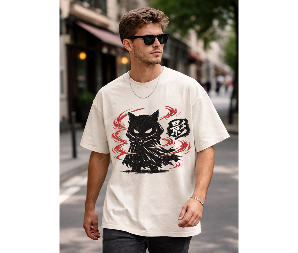 Chibi Shadow Mascot Anime Graphic Tee