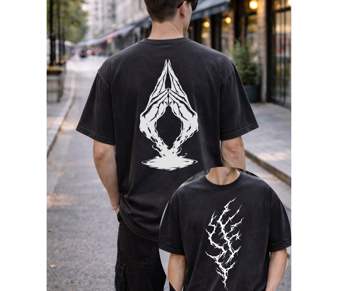 2-Sided Cursed Energy Ritual Tee – Anime-Inspired Domain Streetwear Shirt