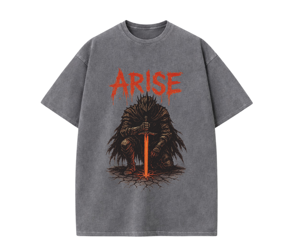 Shadow Monarch Arise – Dark Anime Streetwear Tee