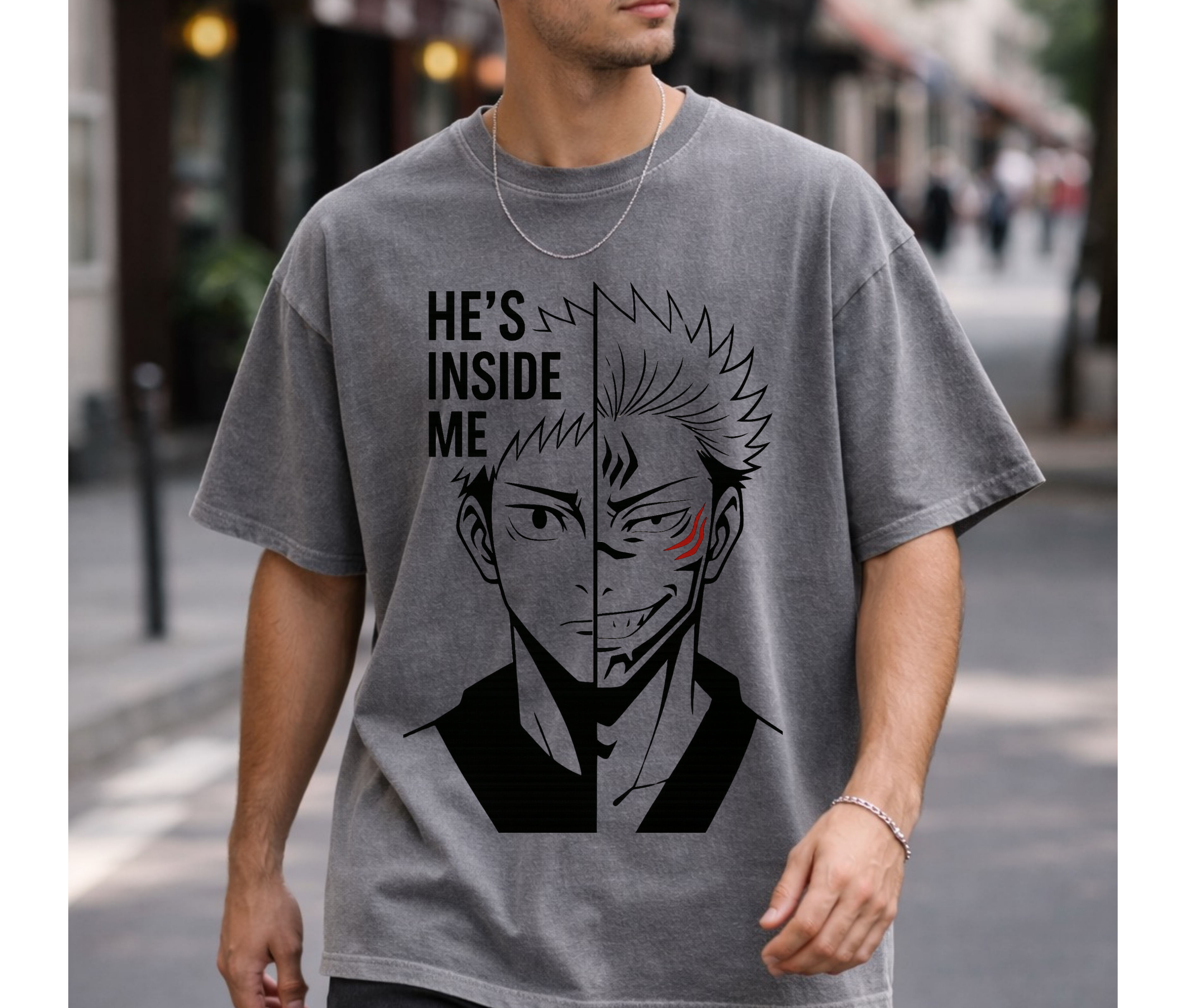 Inner Curse – Split Soul Anime Streetwear Tee