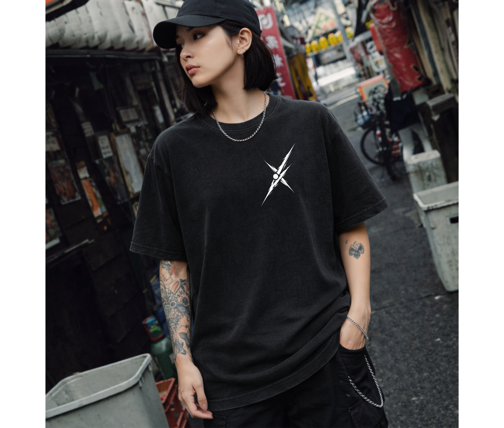 2-Sided Cursed Energy Minimal Tee – Luxury Anime Streetwear Graphic Shirt