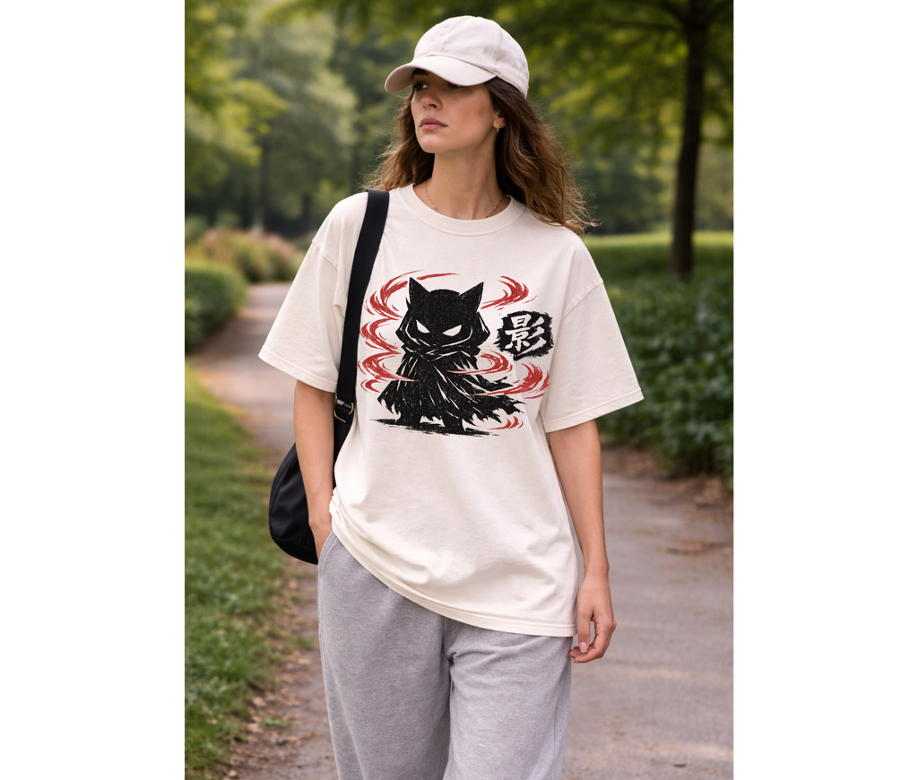 Chibi Shadow Mascot Anime Graphic Tee