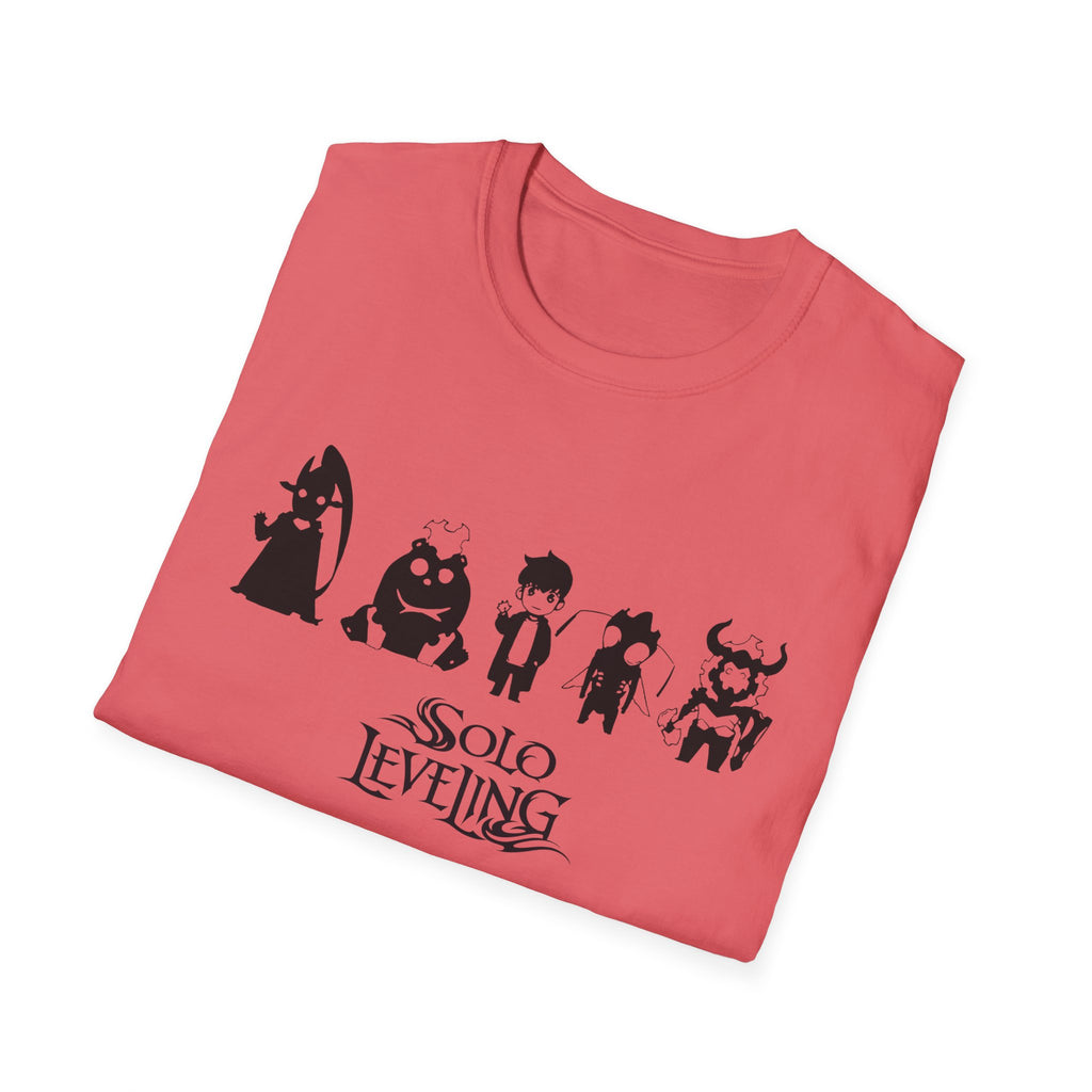 Arise Sung Jinwoo & Friend T-Shirt, Solo Leveling Anime Shirt, Shadow Monarch Graphic Tee, Japanese Manga Otaku Gift, Webtoon Fan Apparel