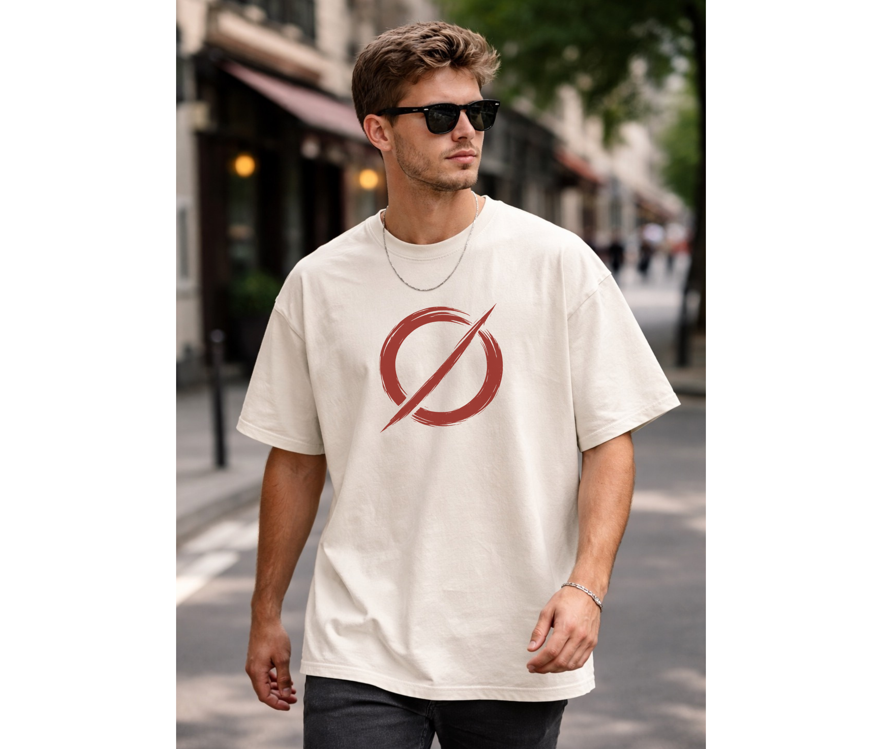 Crimson Force – Anime Streetwear 2-Sided Oversized Tee