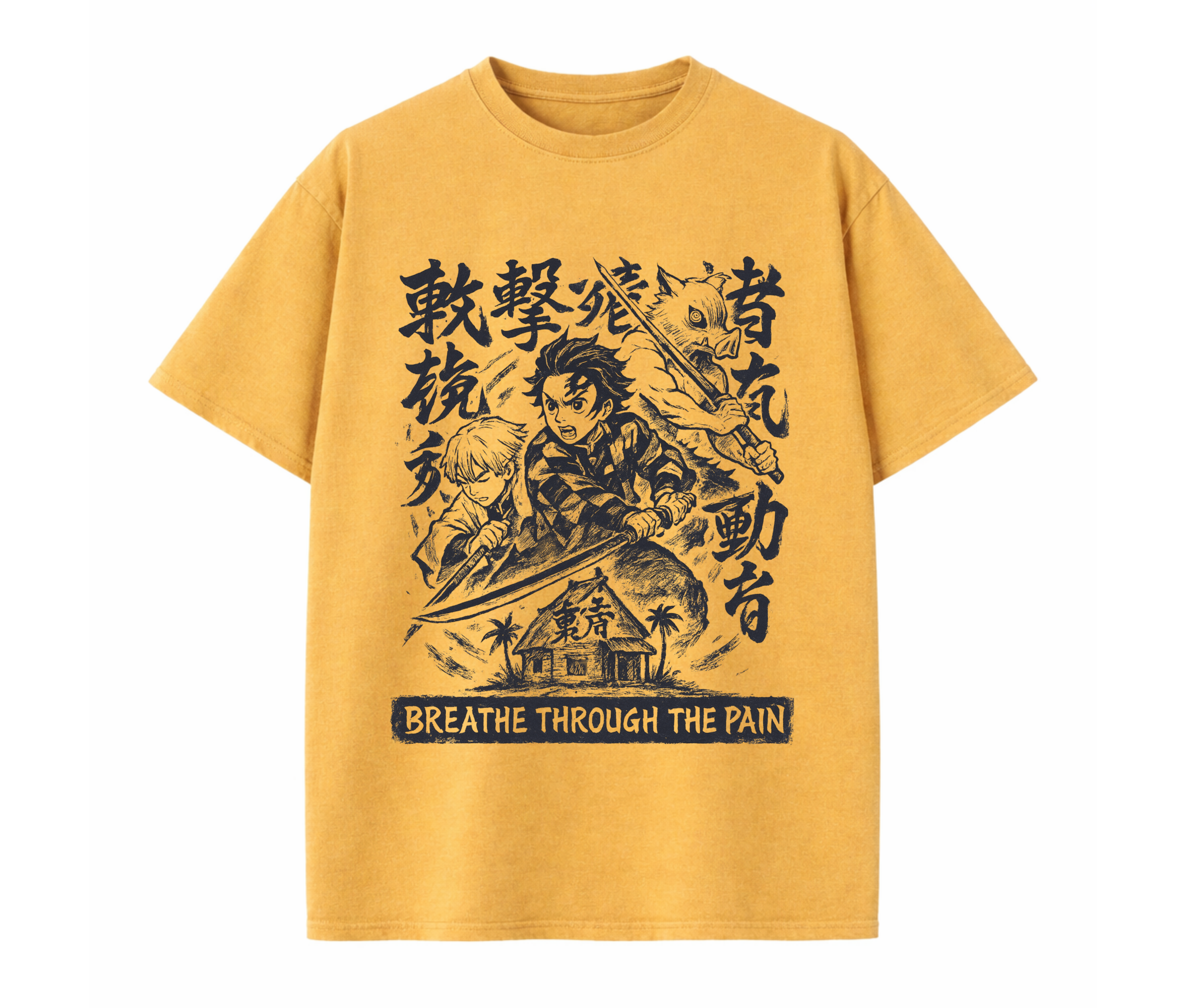 Anime-Inspired Oversized Graphic T-Shirt
