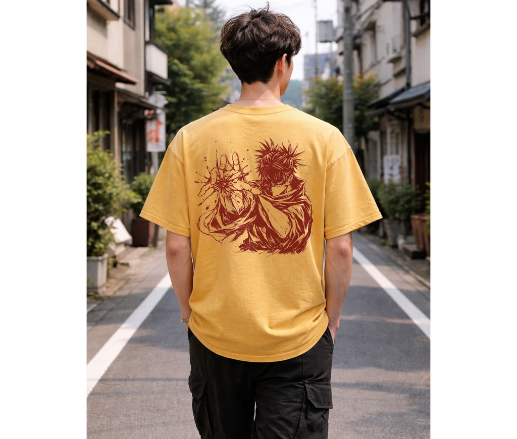 Crimson Force – Anime Streetwear 2-Sided Oversized Tee