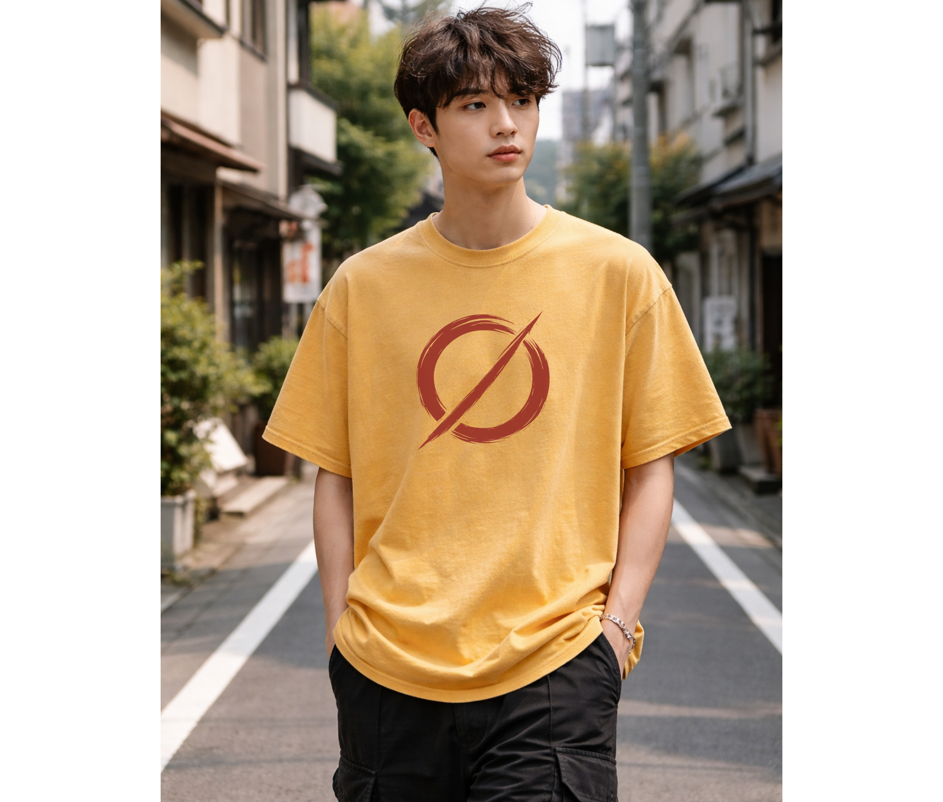 Crimson Force – Anime Streetwear 2-Sided Oversized Tee