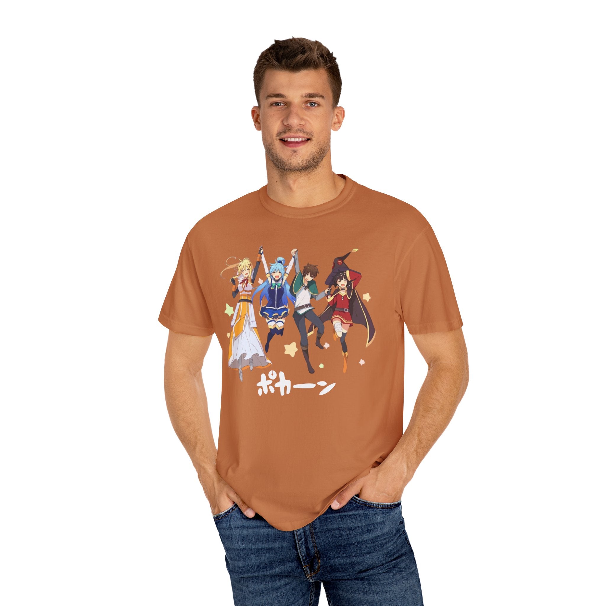 KonoSuba Anime Shirt, Funny Otaku Tee, Megumin Kazuma Aqua Darkness Shirt, Isekai Graphic T-Shirt, Unisex Weeb Gift, Comfort Colors Tee
