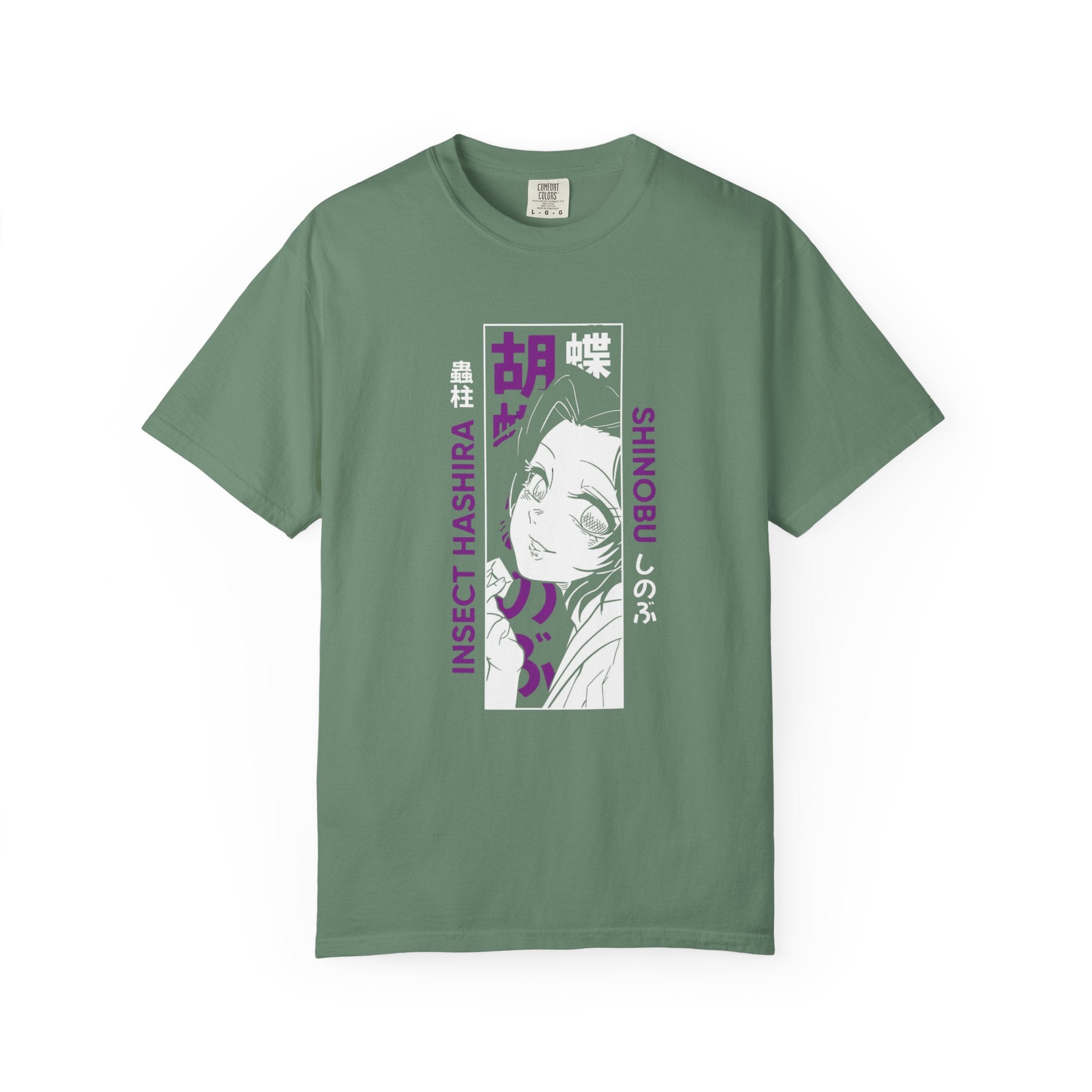 Shinobu Kocho Shirt Demon Slayer Anime Tee, Insect Hashira Graphic Shirts, Kimetsu no Yaiba T-Shirt, Otaku Gift, Japanese Aesthetic