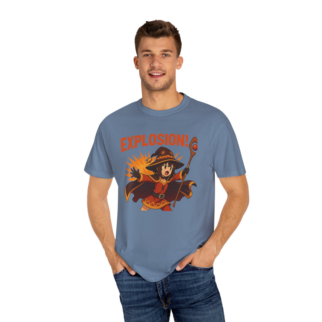 Megumin Explosion Shirt, KonoSuba Anime Tee, Funny Otaku Gift, Comfort Colors Shirt, Chuunibyou Wizard Shirt, Unisex Weeb T-Shirt