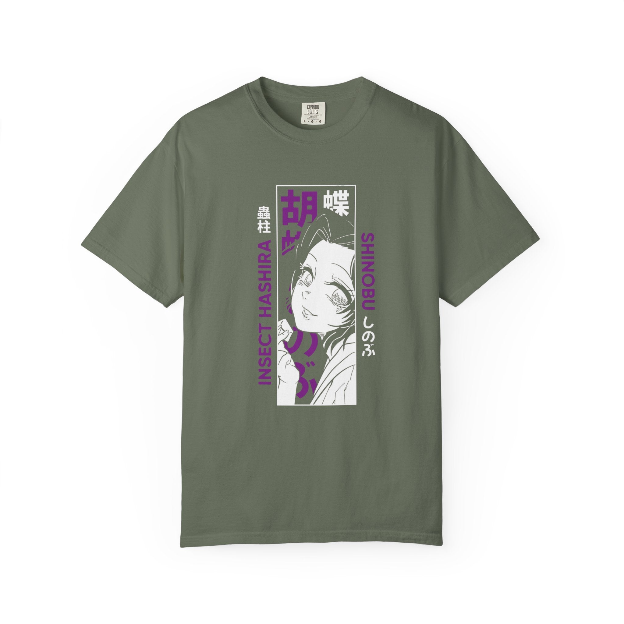 Shinobu Kocho Shirt Demon Slayer Anime Tee, Insect Hashira Graphic Shirts, Kimetsu no Yaiba T-Shirt, Otaku Gift, Japanese Aesthetic
