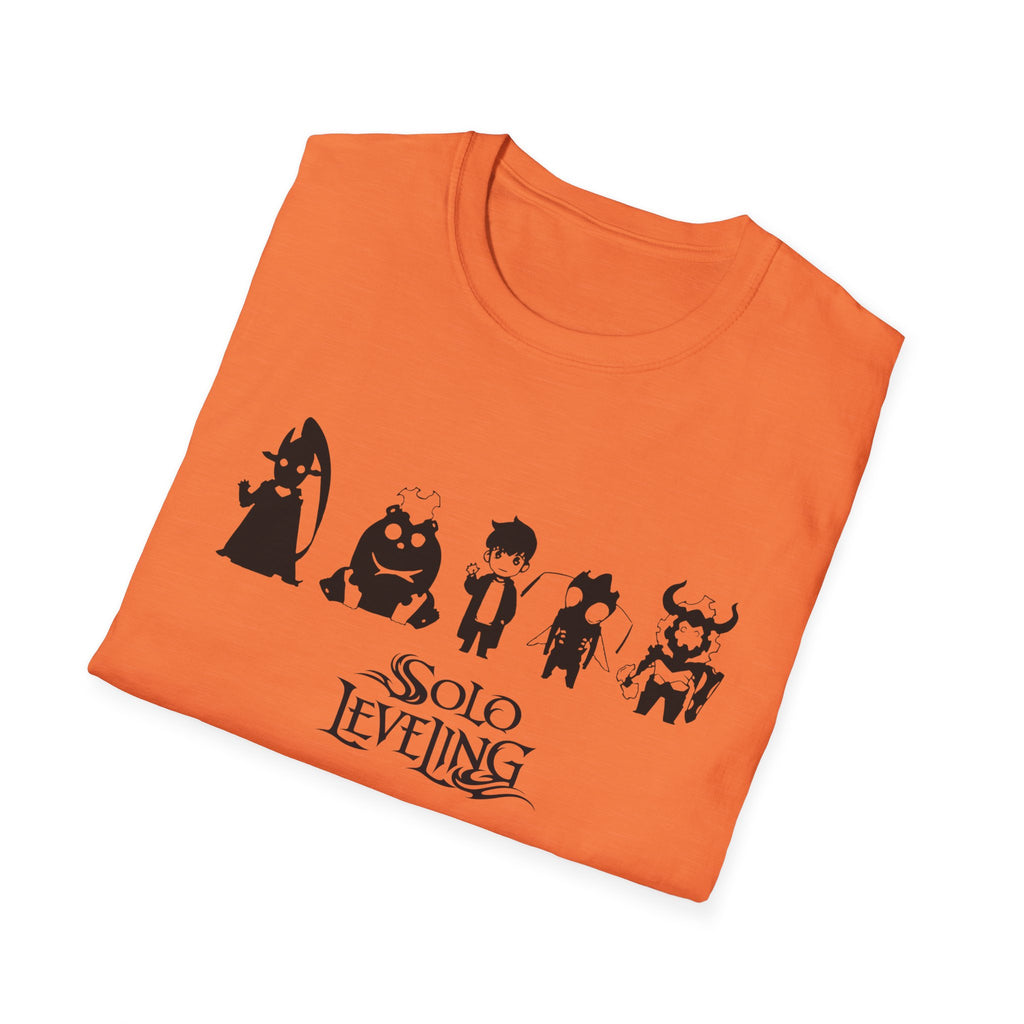 Arise Sung Jinwoo & Friend T-Shirt, Solo Leveling Anime Shirt, Shadow Monarch Graphic Tee, Japanese Manga Otaku Gift, Webtoon Fan Apparel