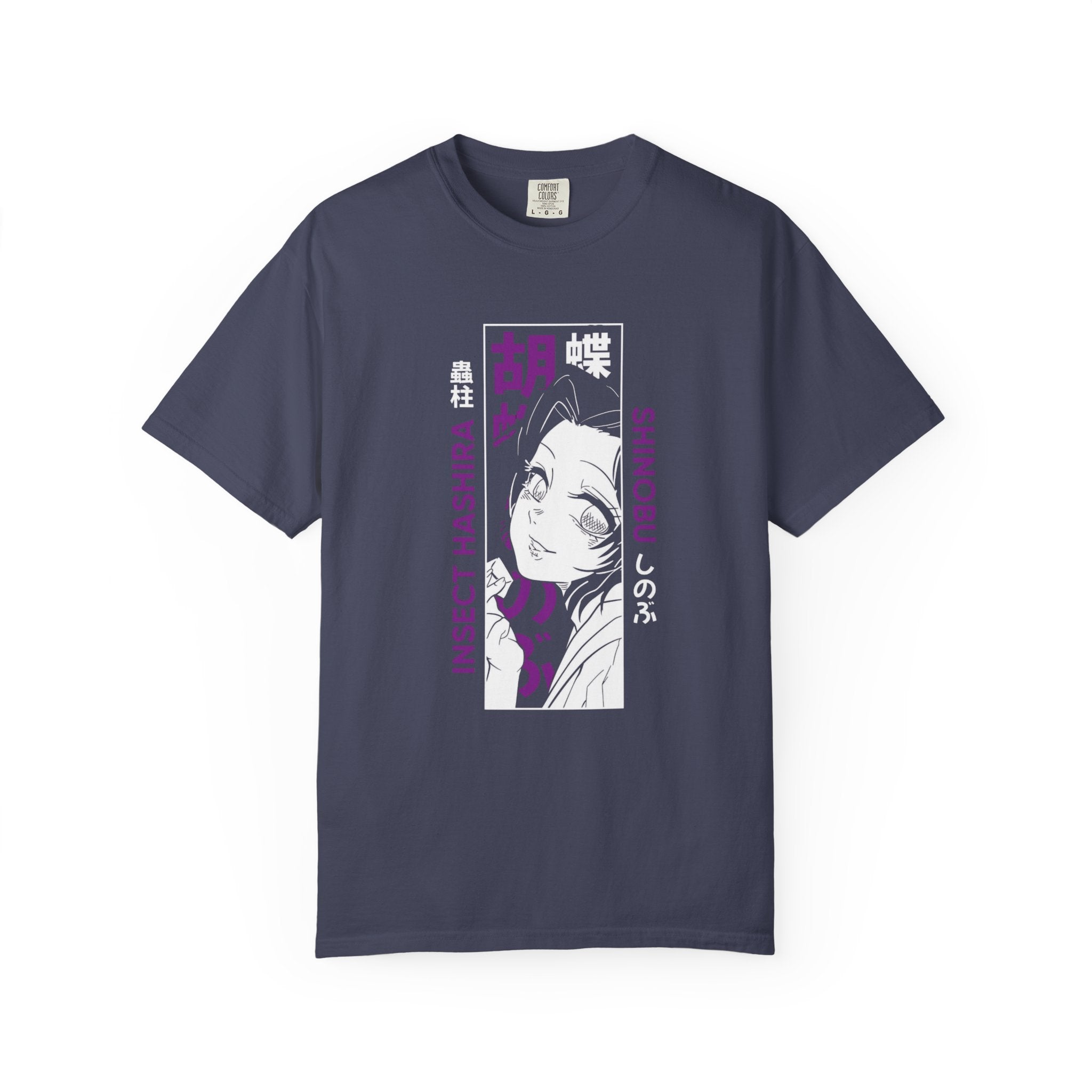 Shinobu Kocho Shirt Demon Slayer Anime Tee, Insect Hashira Graphic Shirts, Kimetsu no Yaiba T-Shirt, Otaku Gift, Japanese Aesthetic